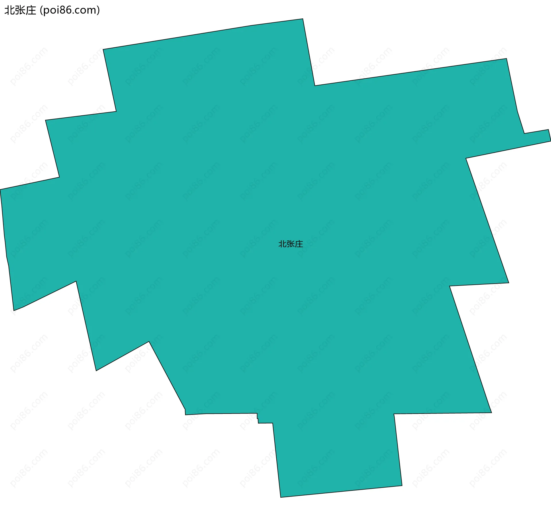 北张庄边界地图