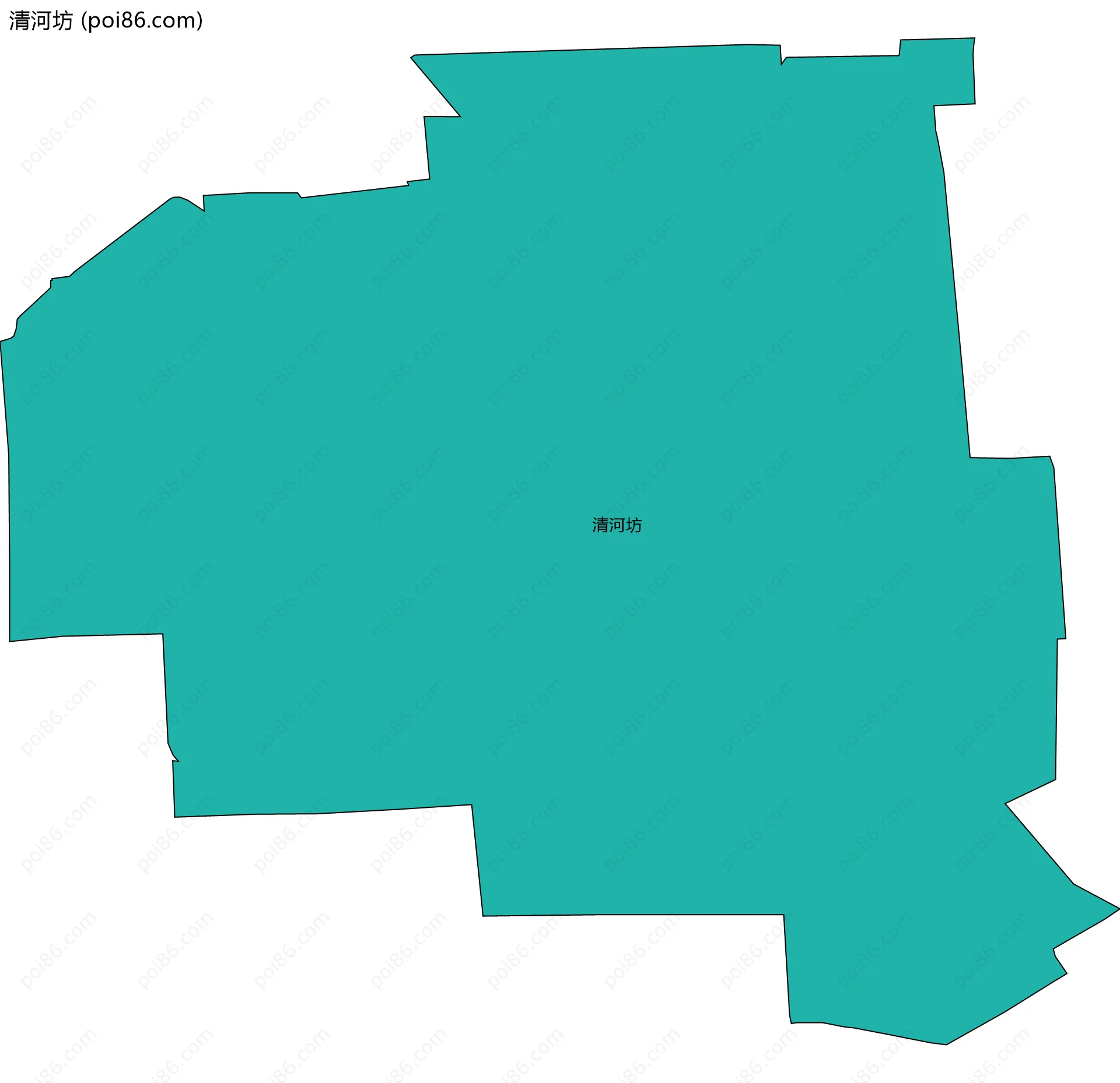 清河坊边界地图