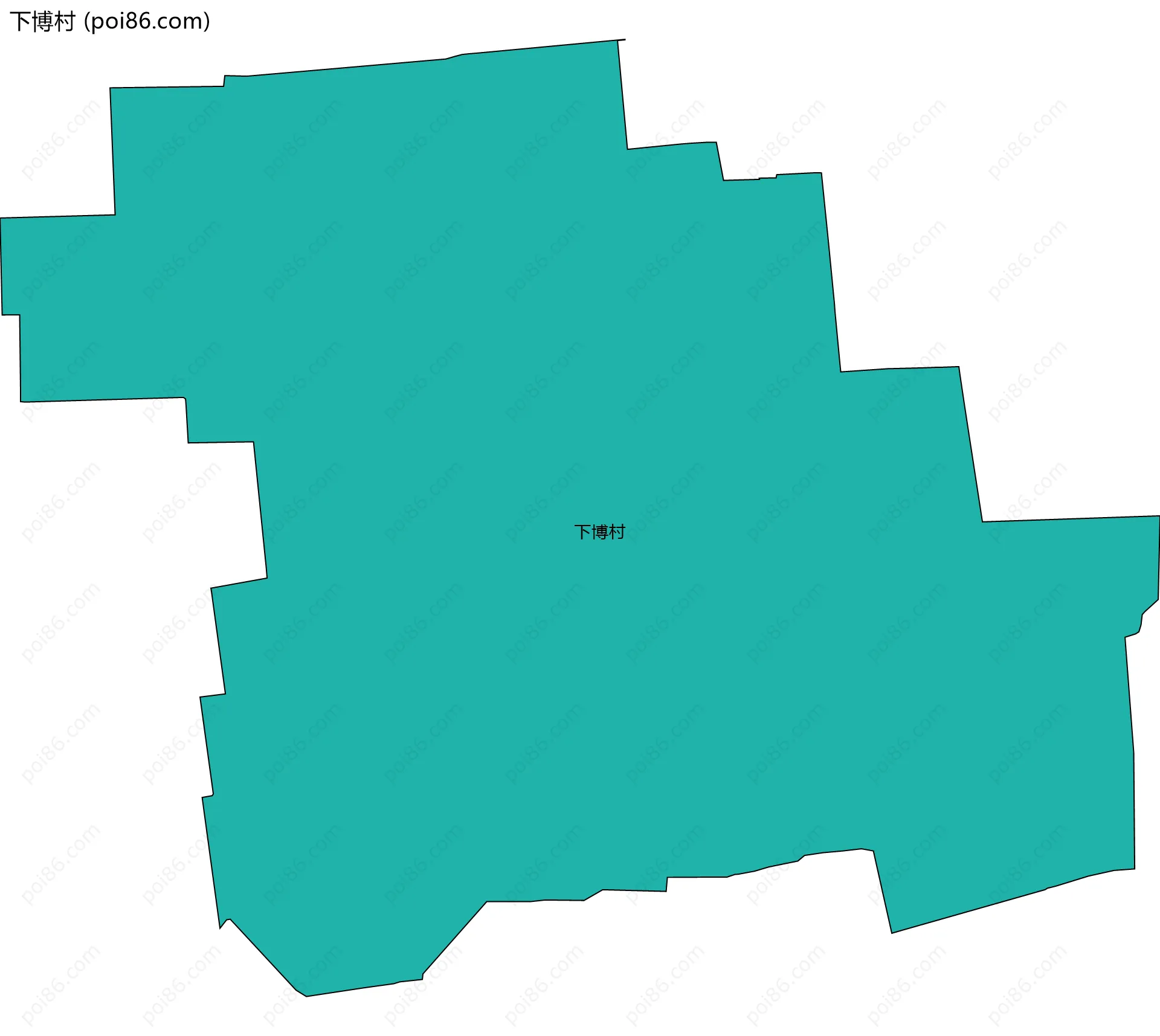 下博村边界地图