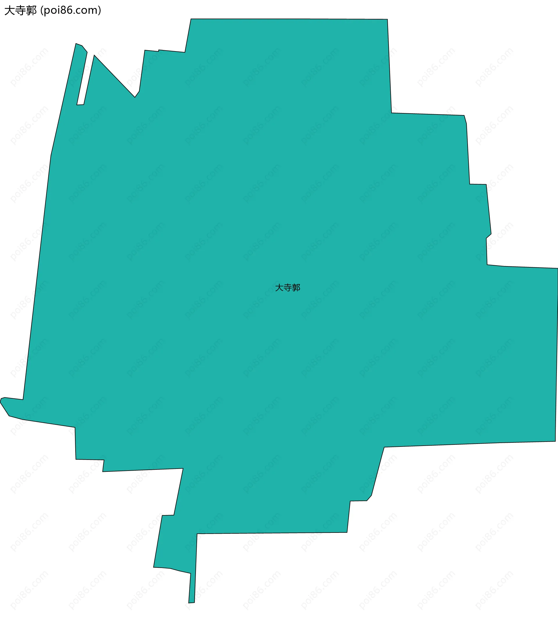 大寺郭边界地图