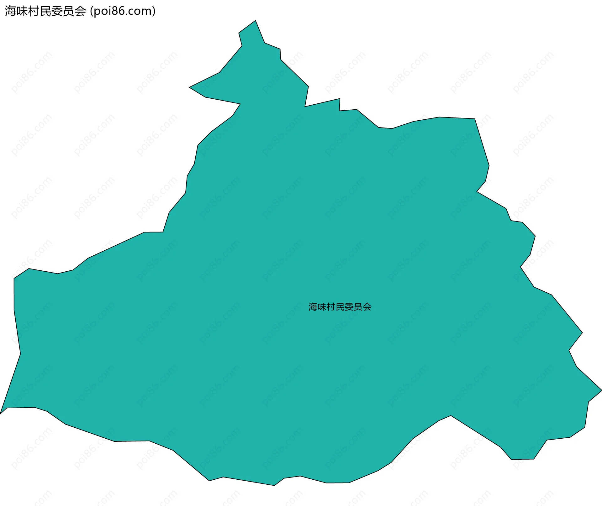 海味村民委员会边界地图