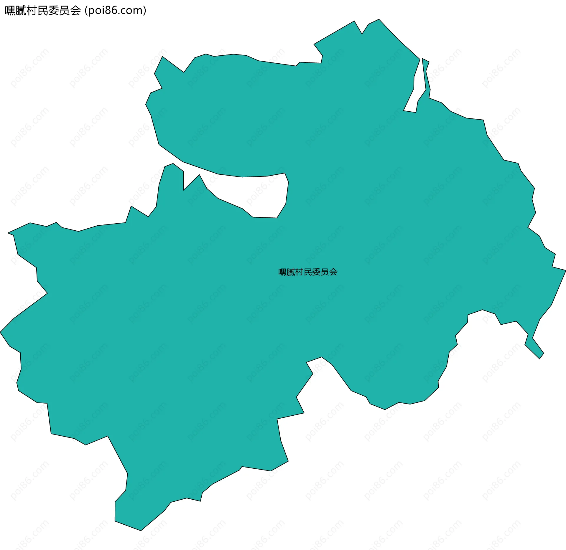 嘿腻村民委员会边界地图