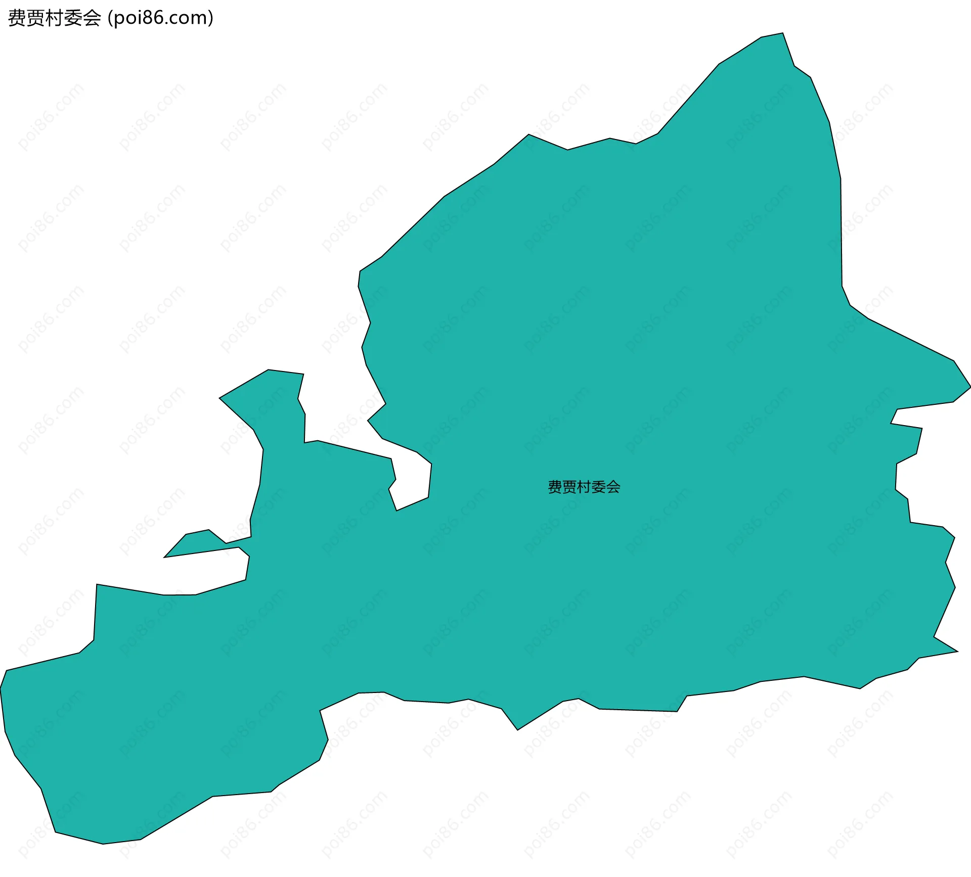 费贾村委会边界地图