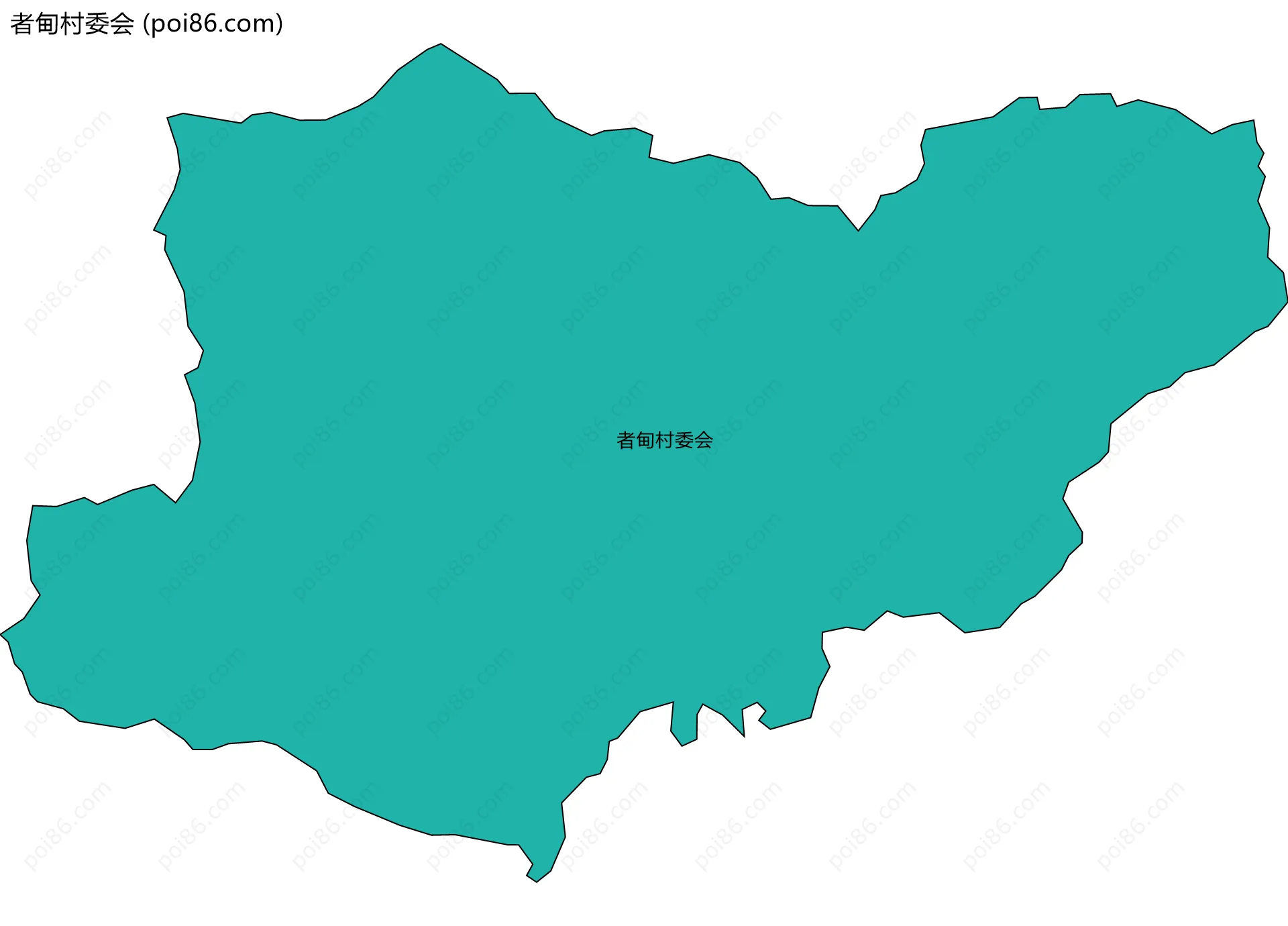 者甸村委会边界地图