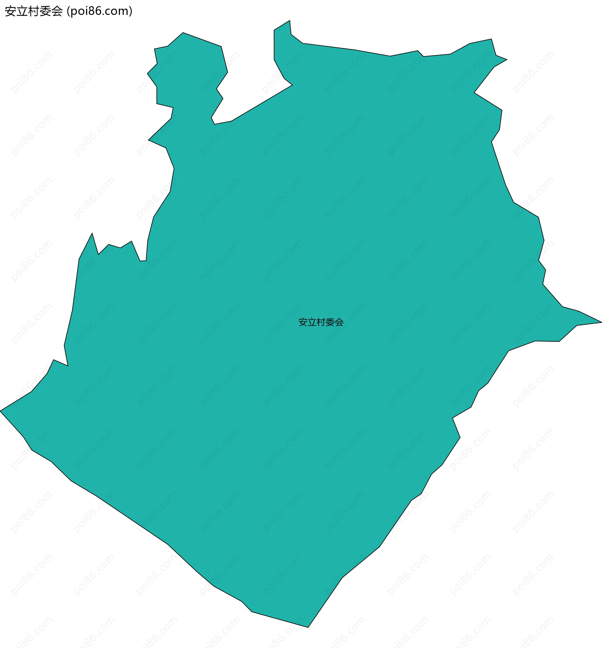 安立村委会边界地图