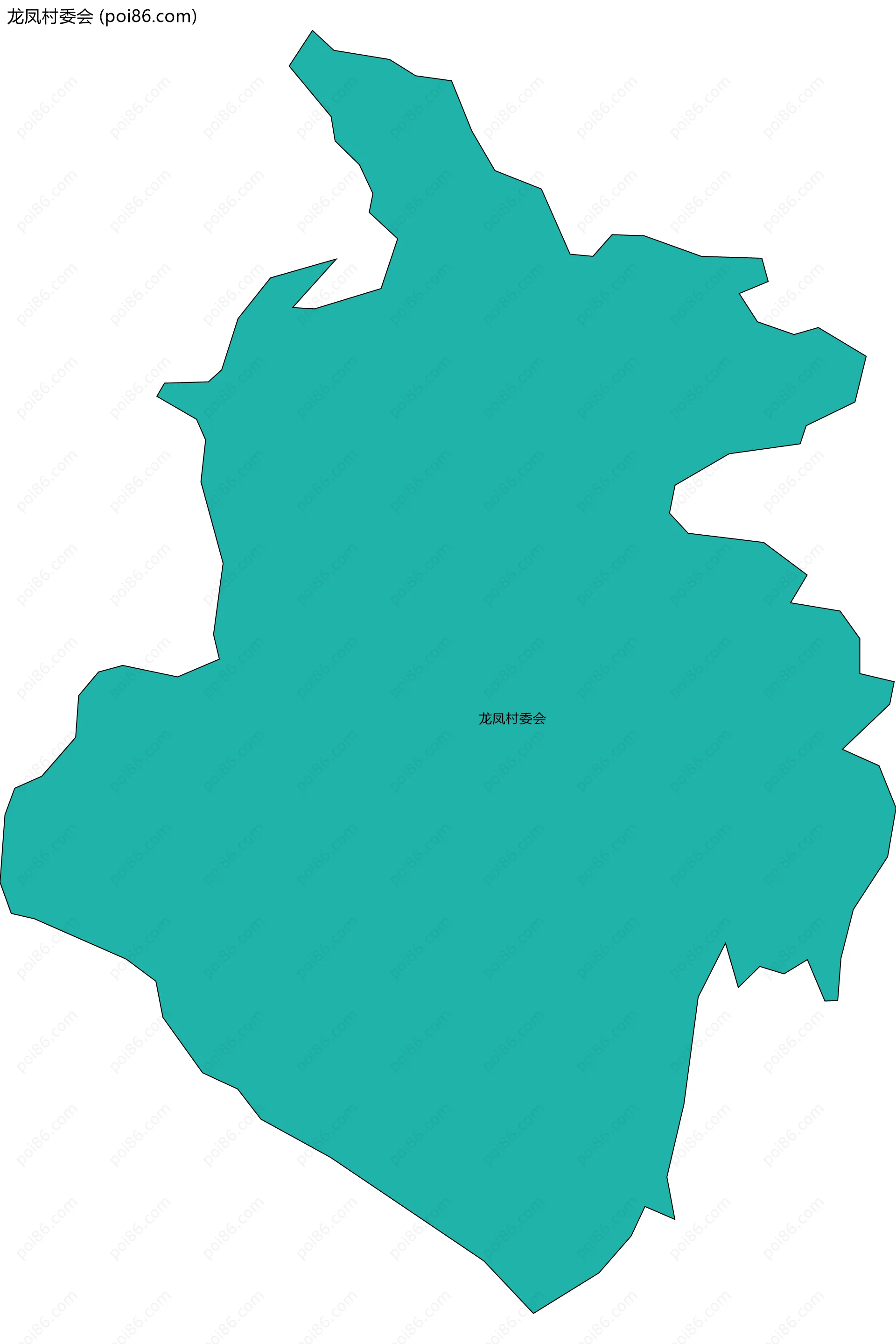 龙凤村委会边界地图