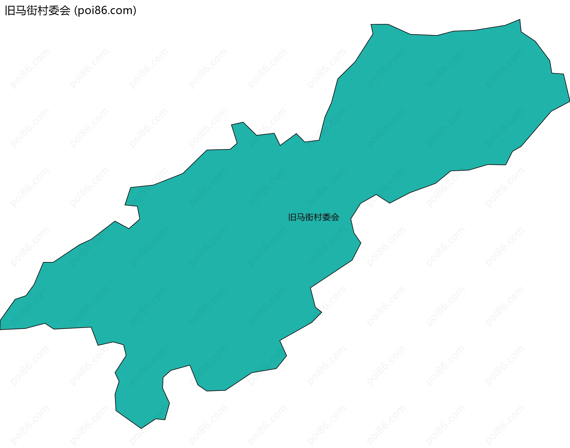 旧马街村委会边界地图