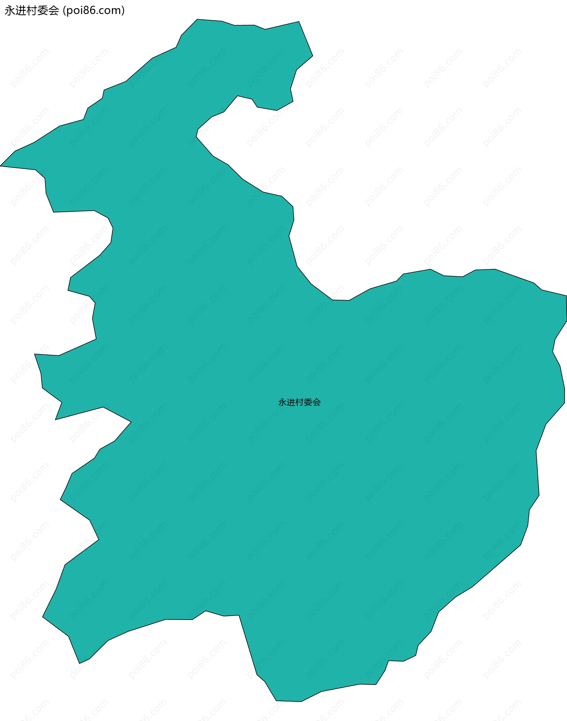 永进村委会边界地图