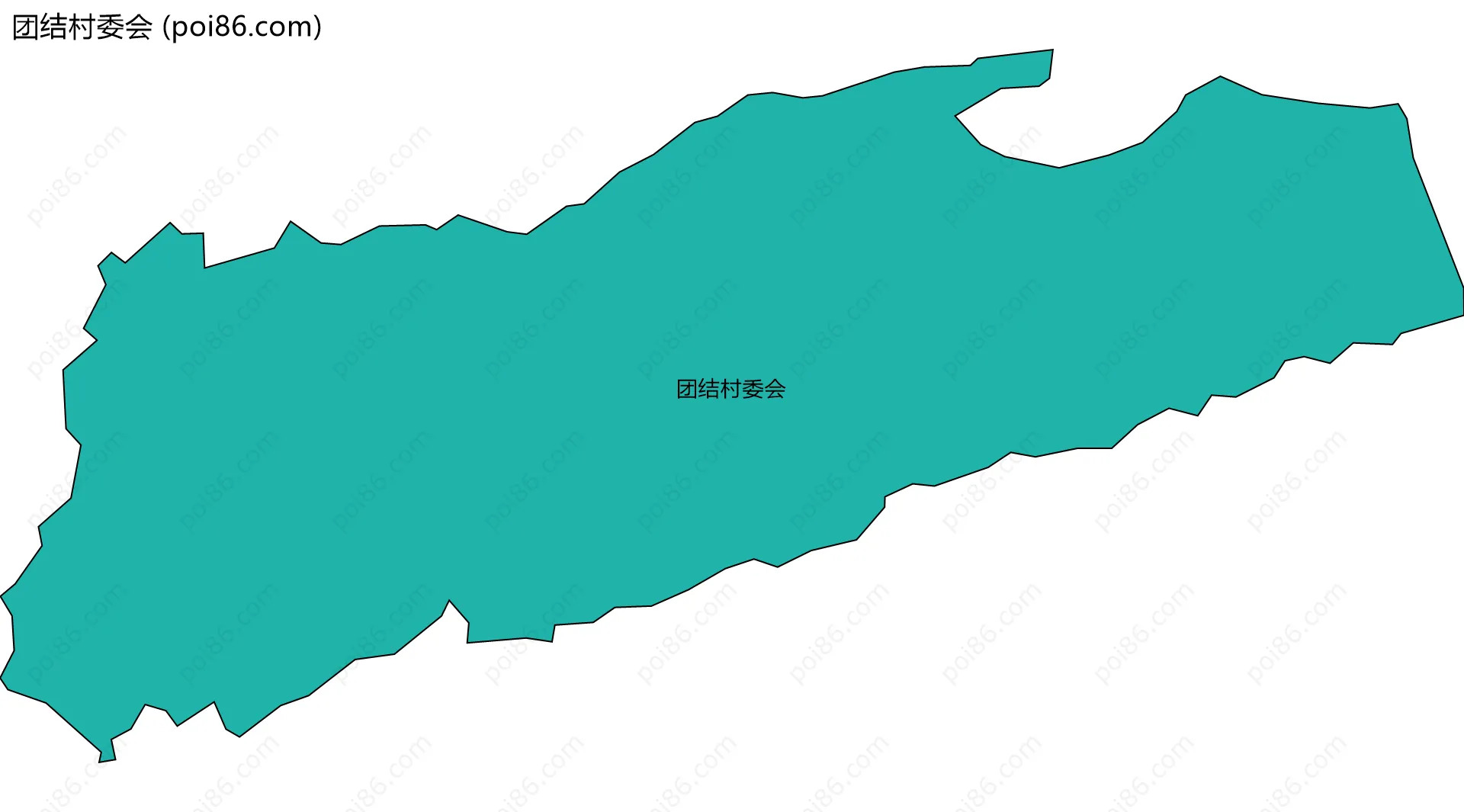 团结村委会边界地图