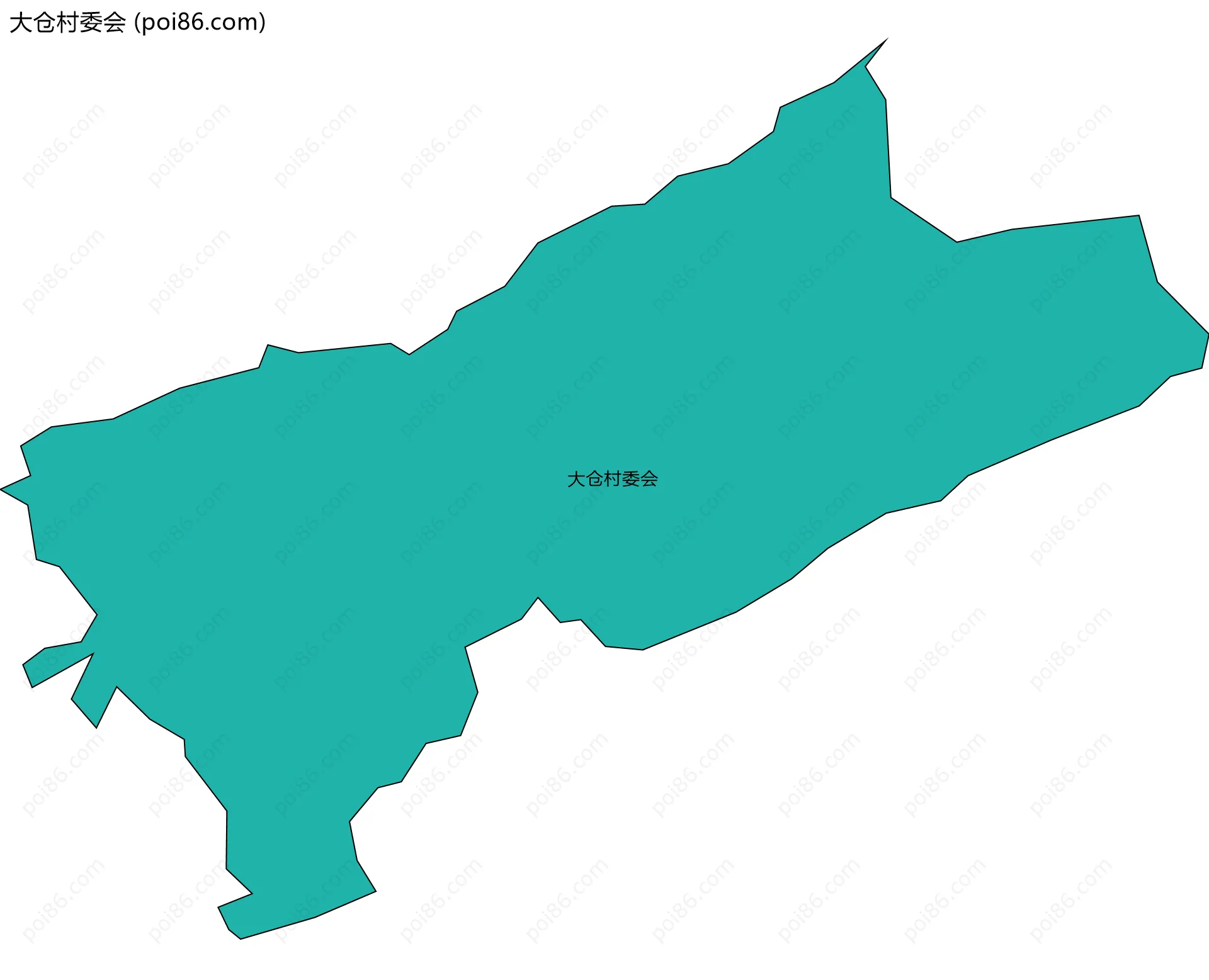 大仓村委会边界地图