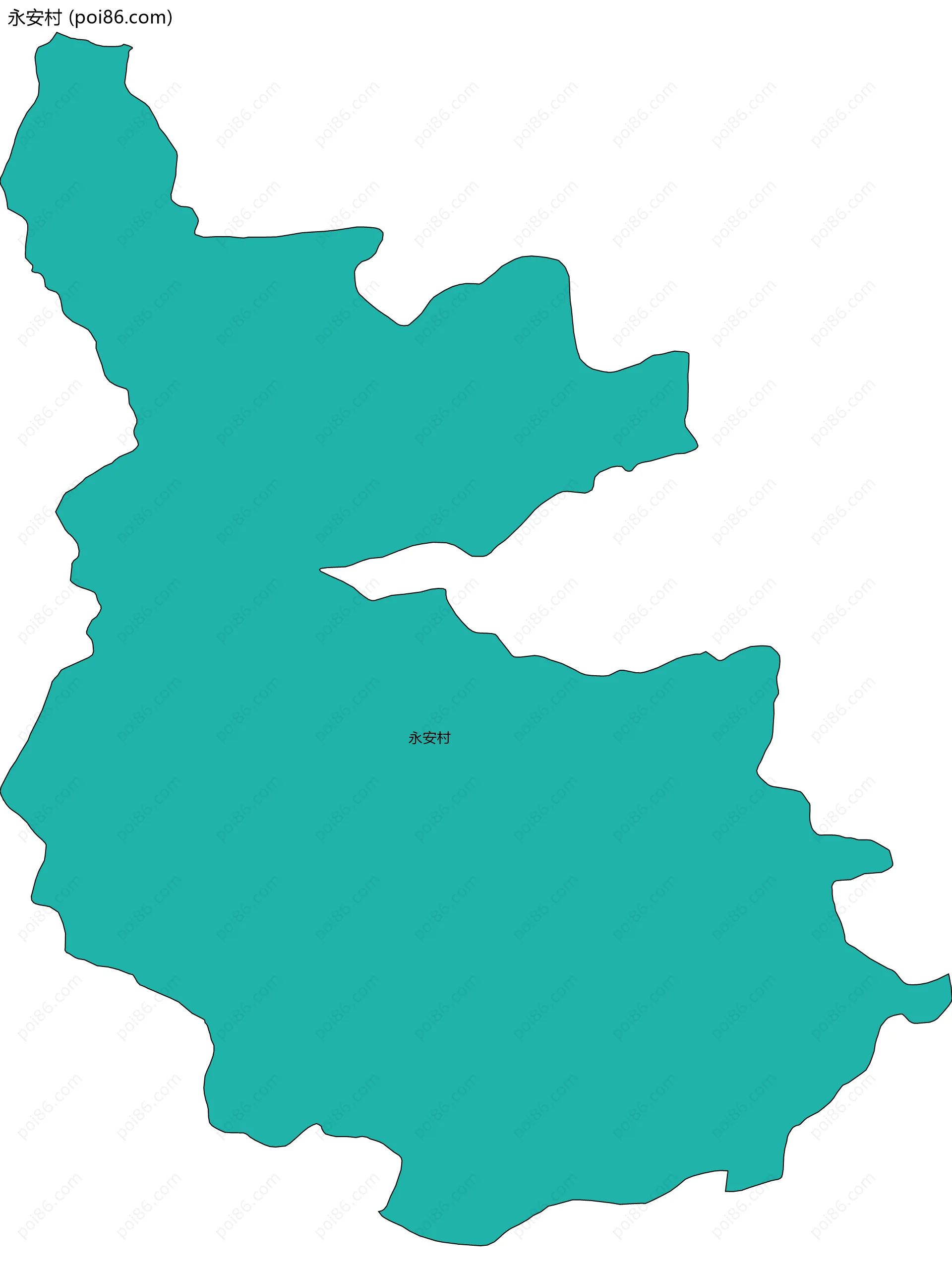 永安村边界地图