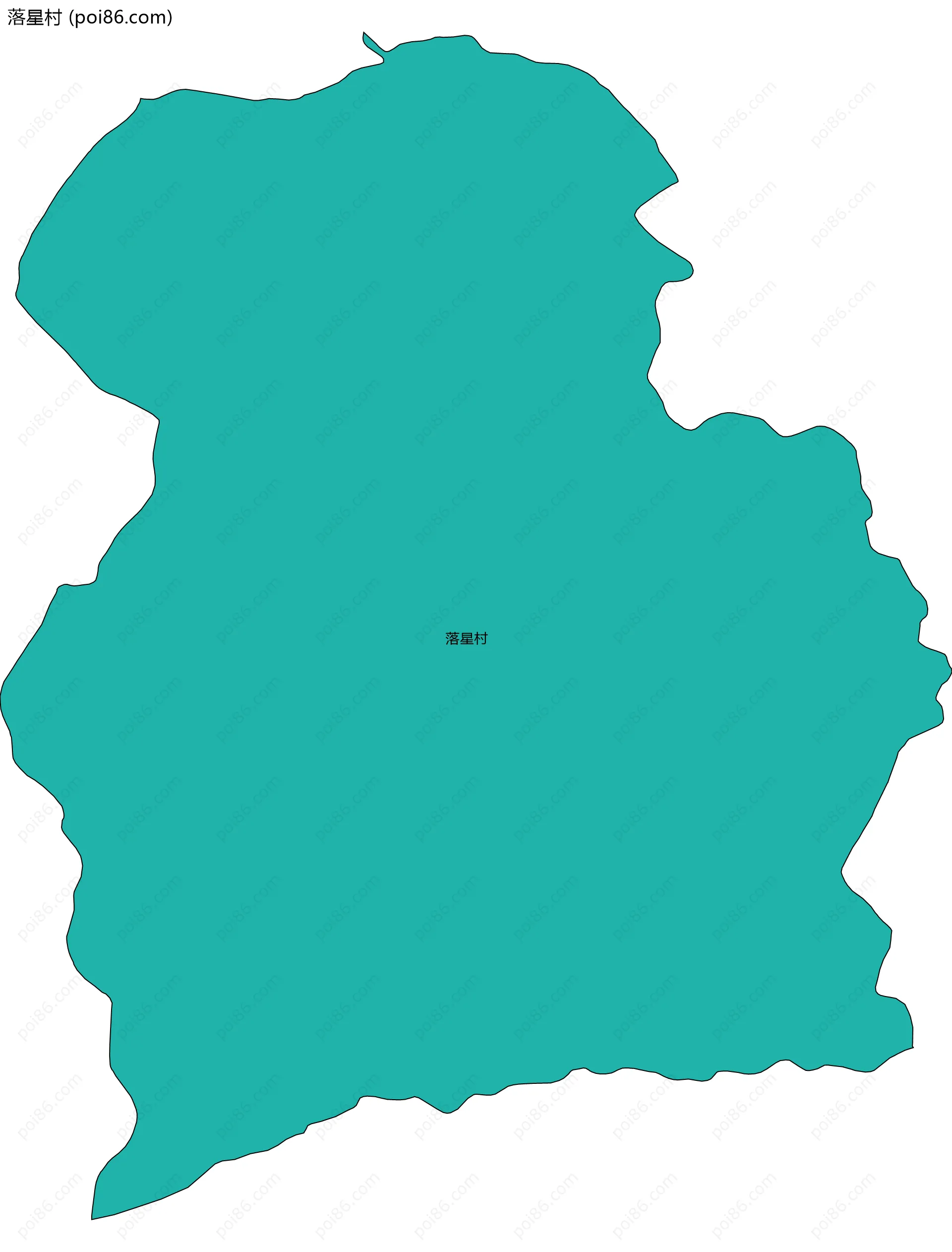 落星村边界地图