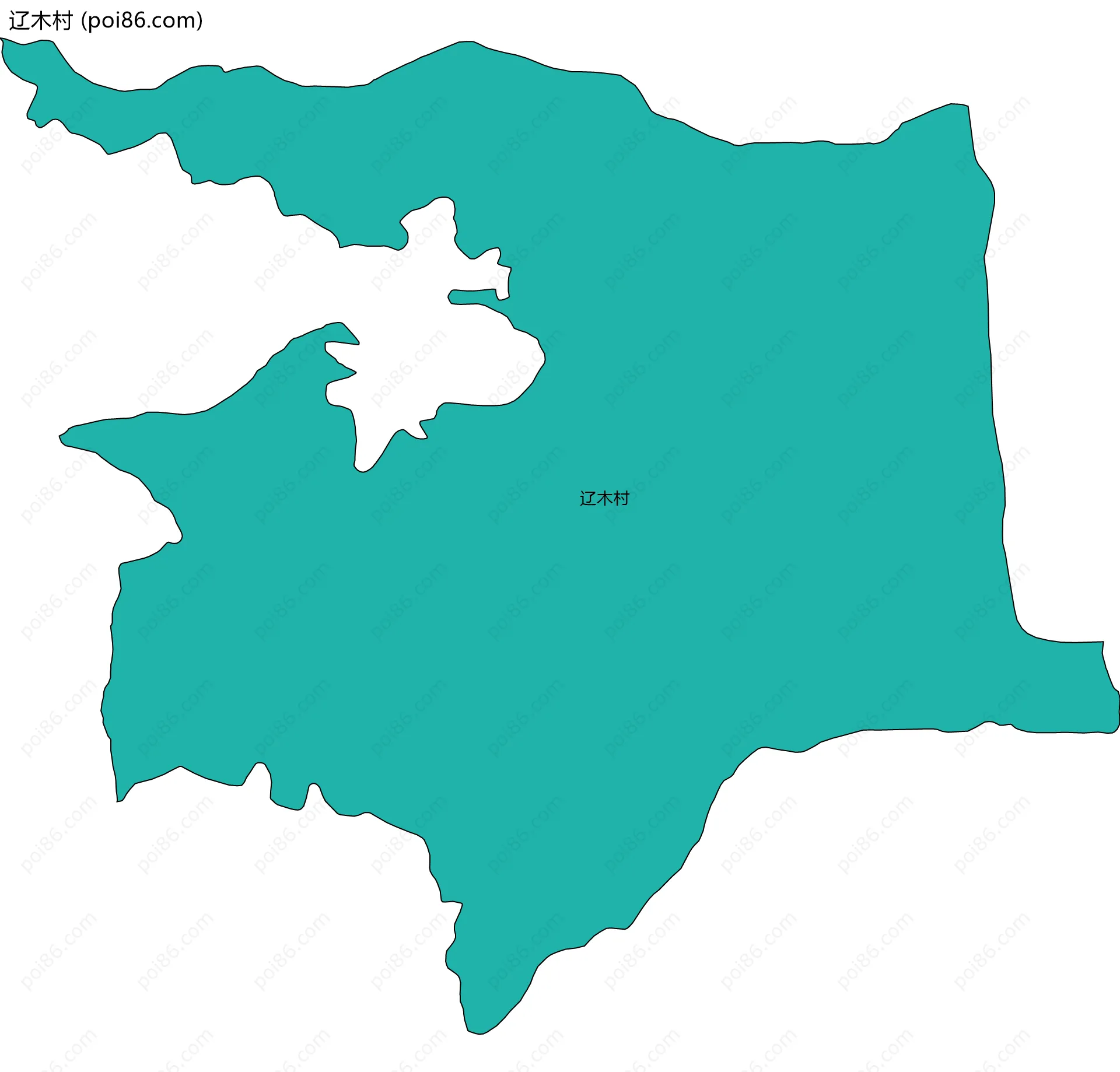 辽木村边界地图