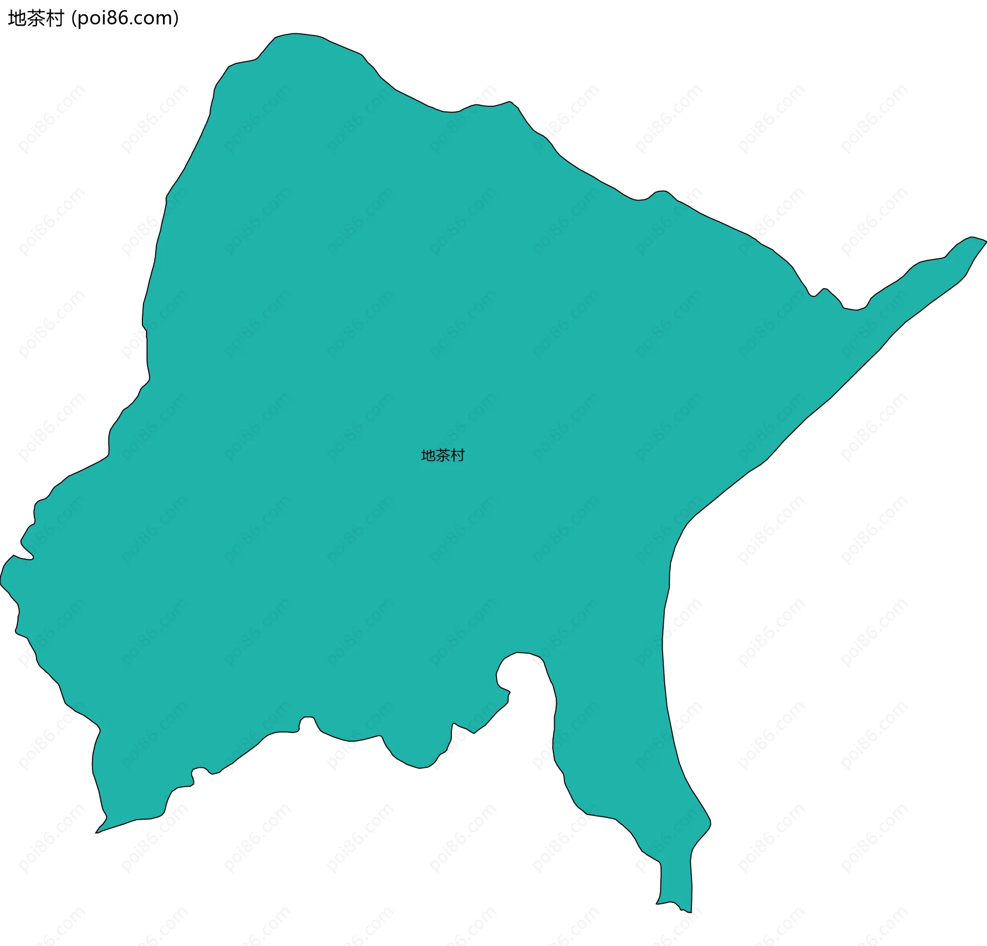 地茶村边界地图