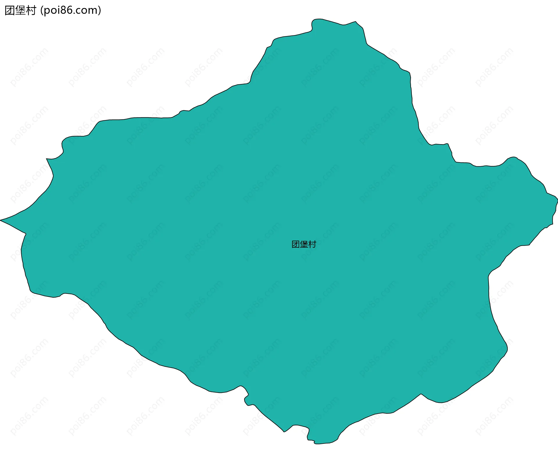 团堡村边界地图