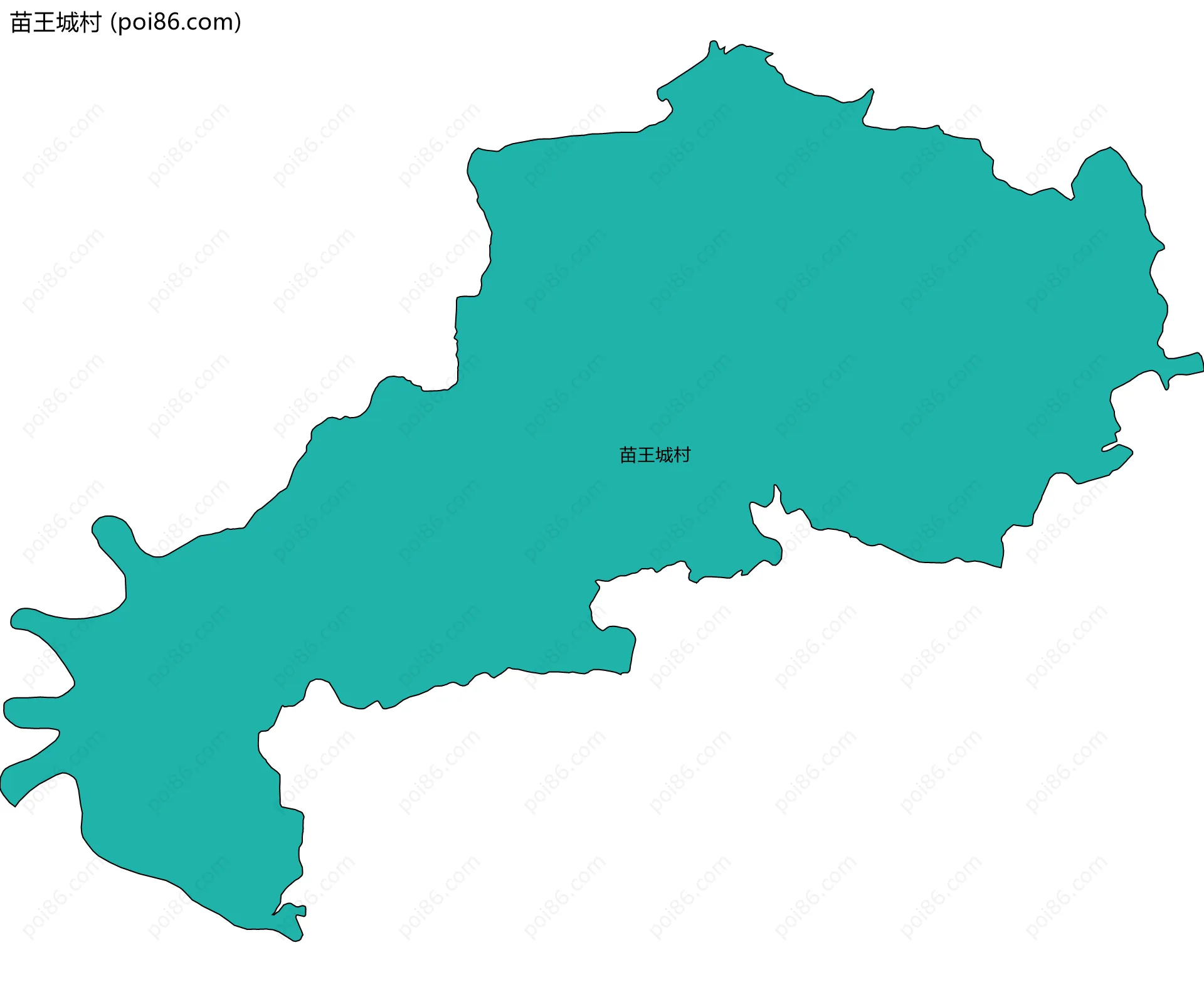 苗王城村边界地图