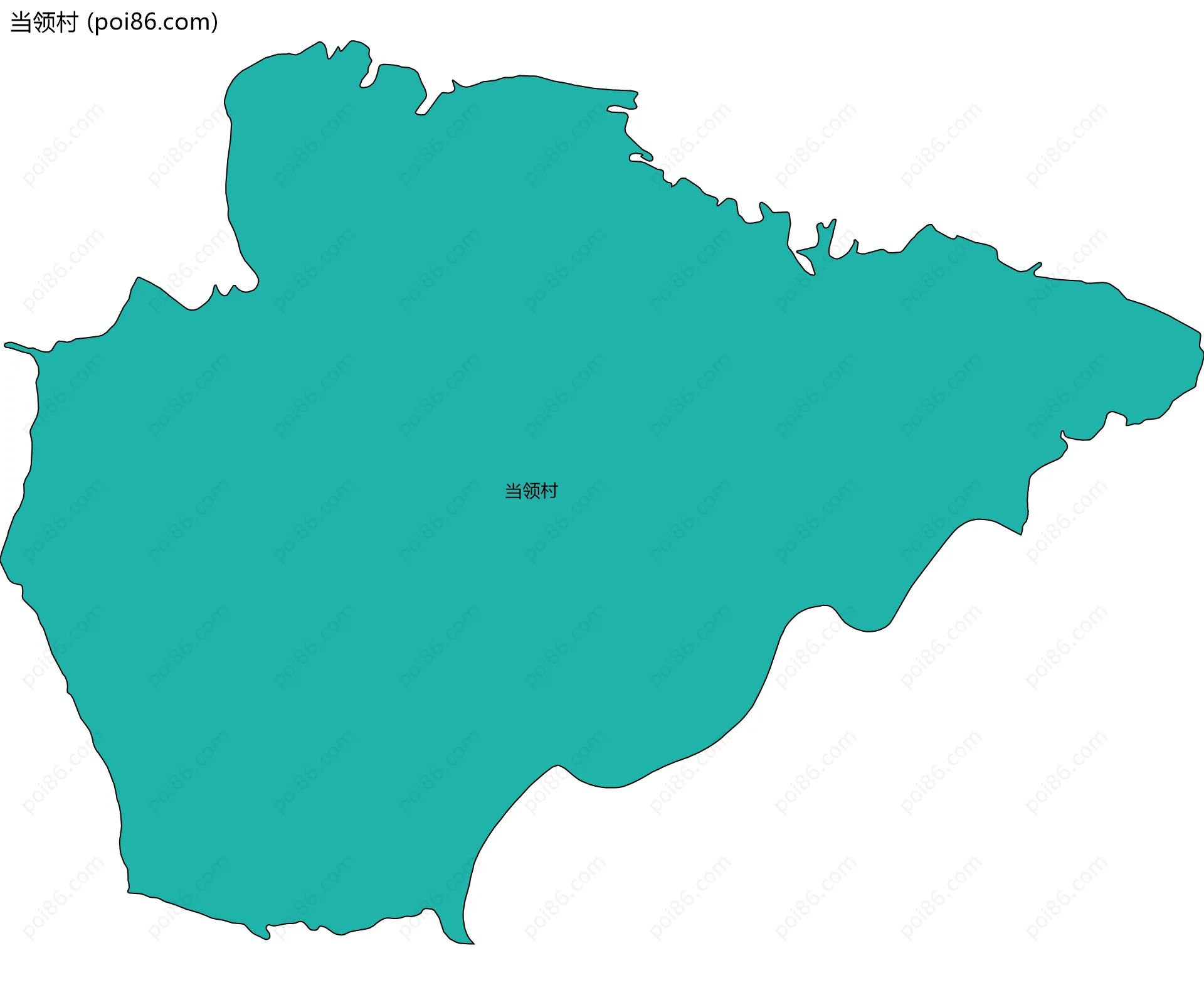 当领村边界地图