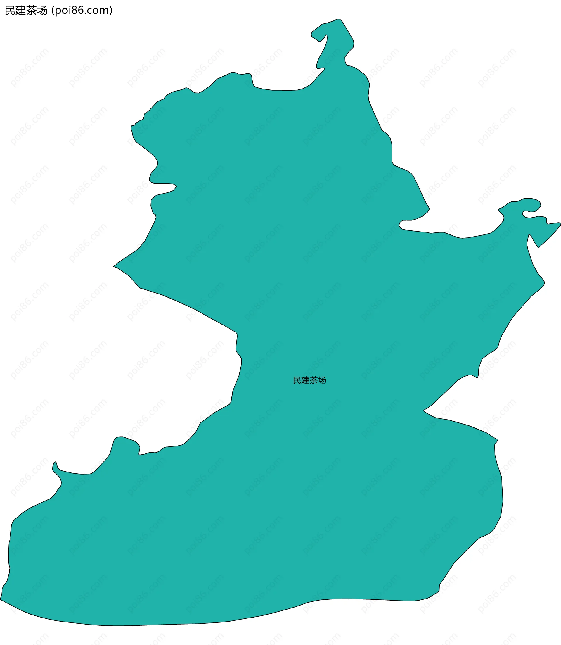 民建茶场边界地图