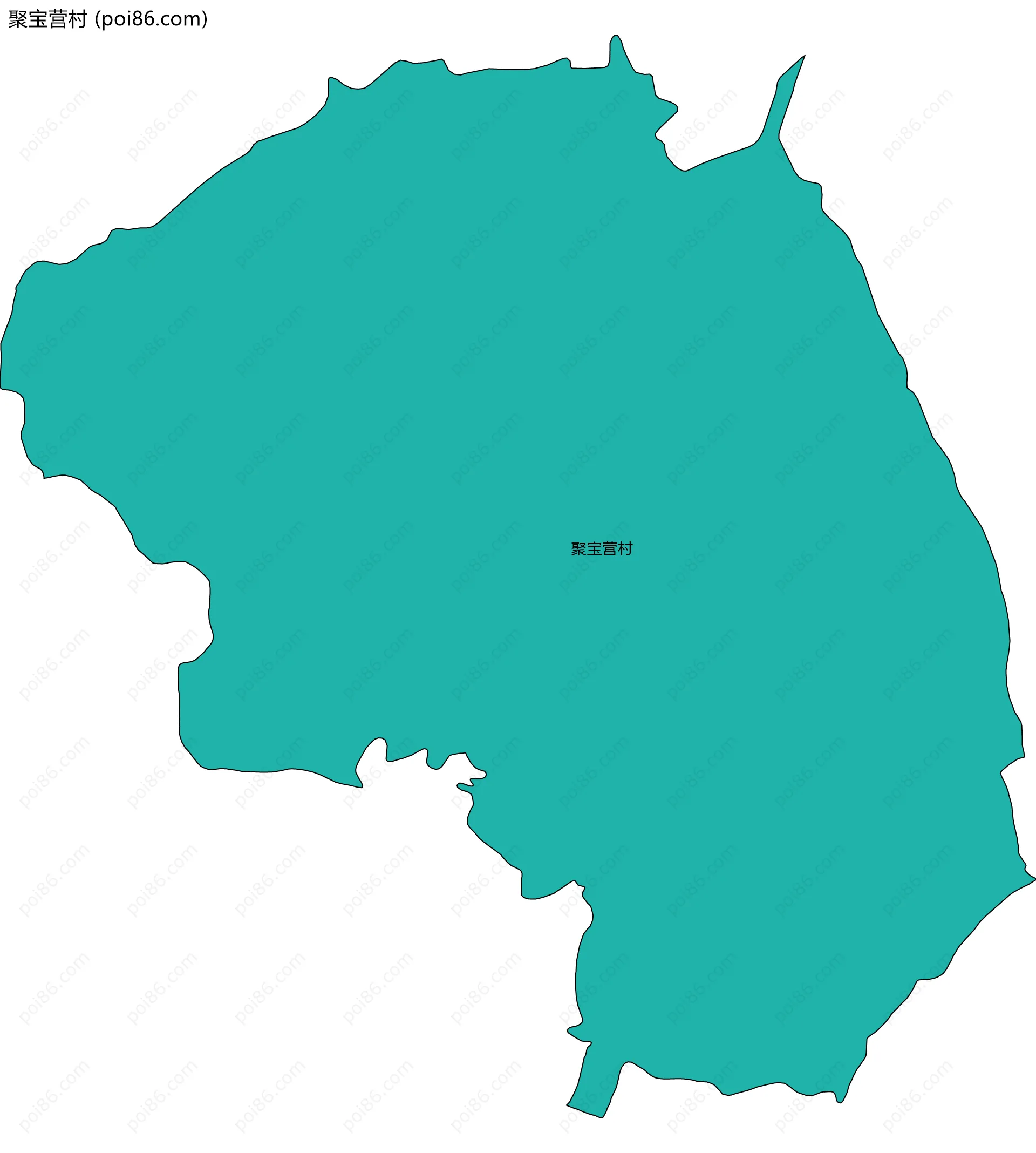 聚宝营村边界地图