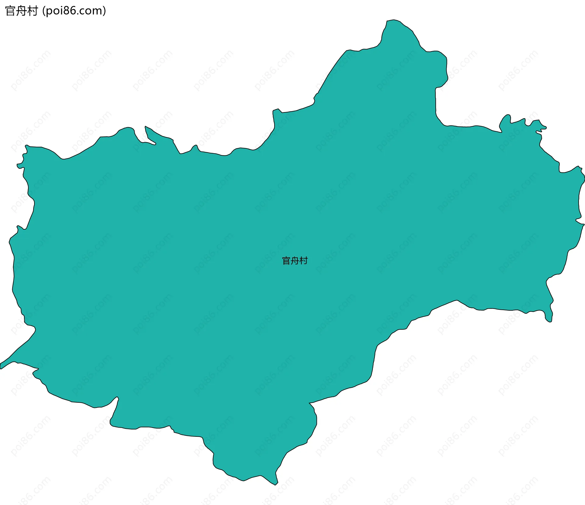 官舟村边界地图