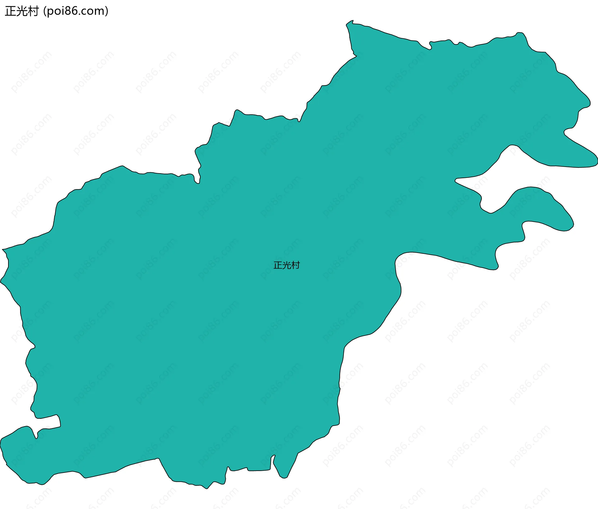 正光村边界地图