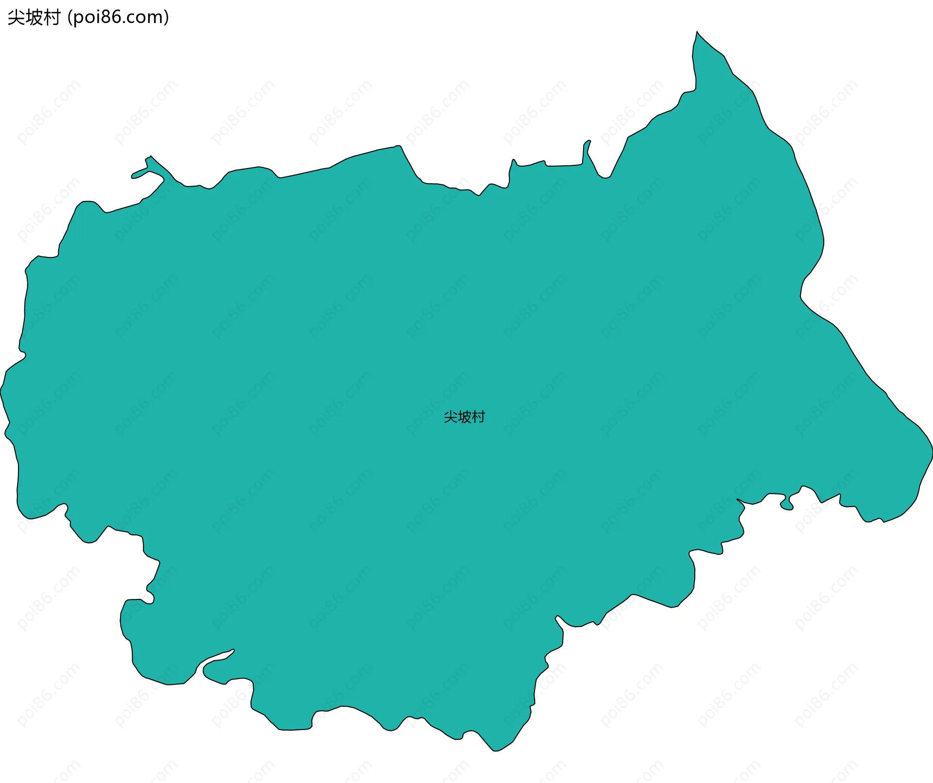尖坡村边界地图
