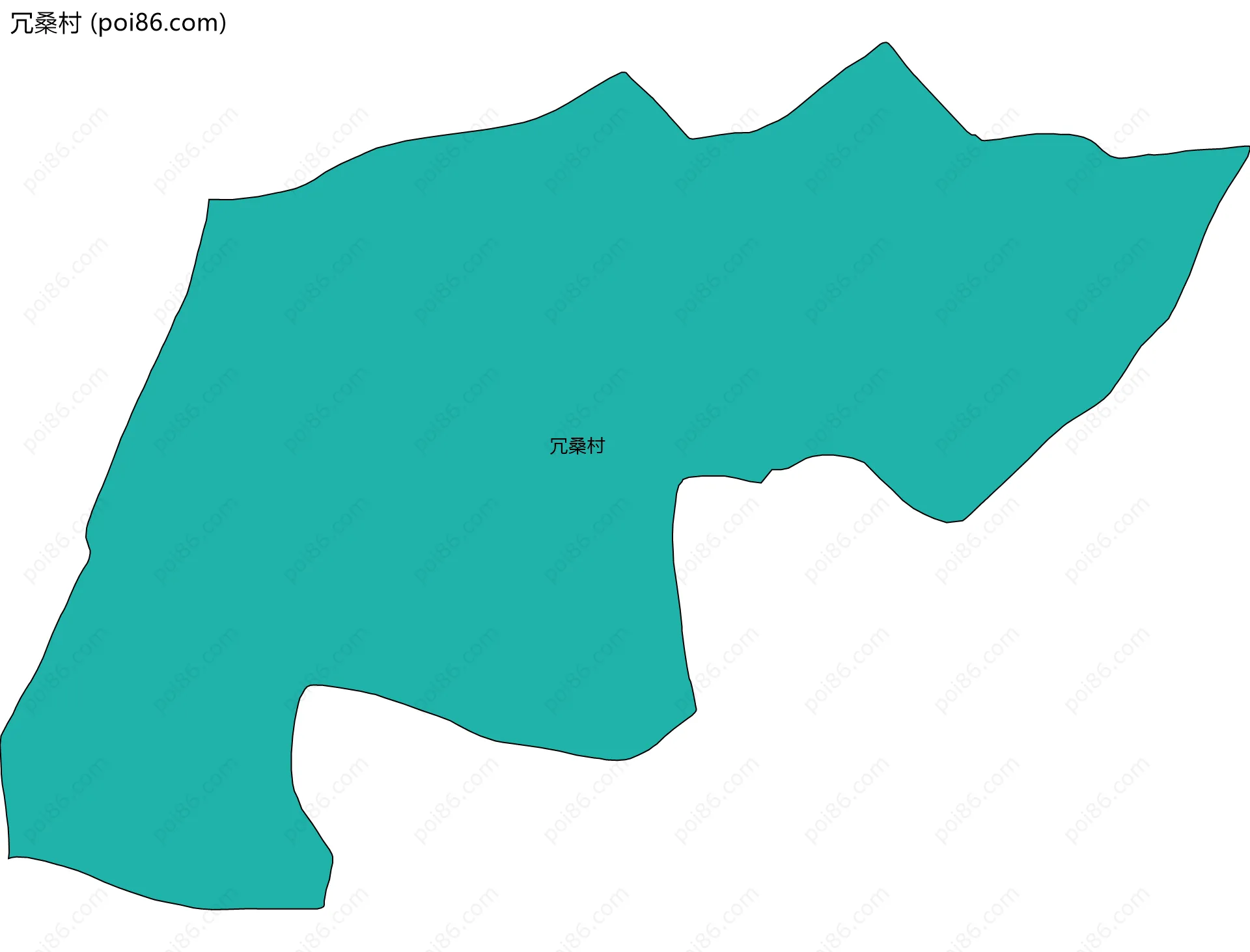 冗桑村边界地图