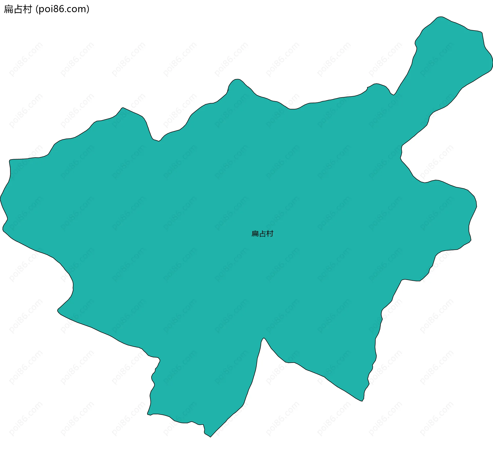 扁占村边界地图