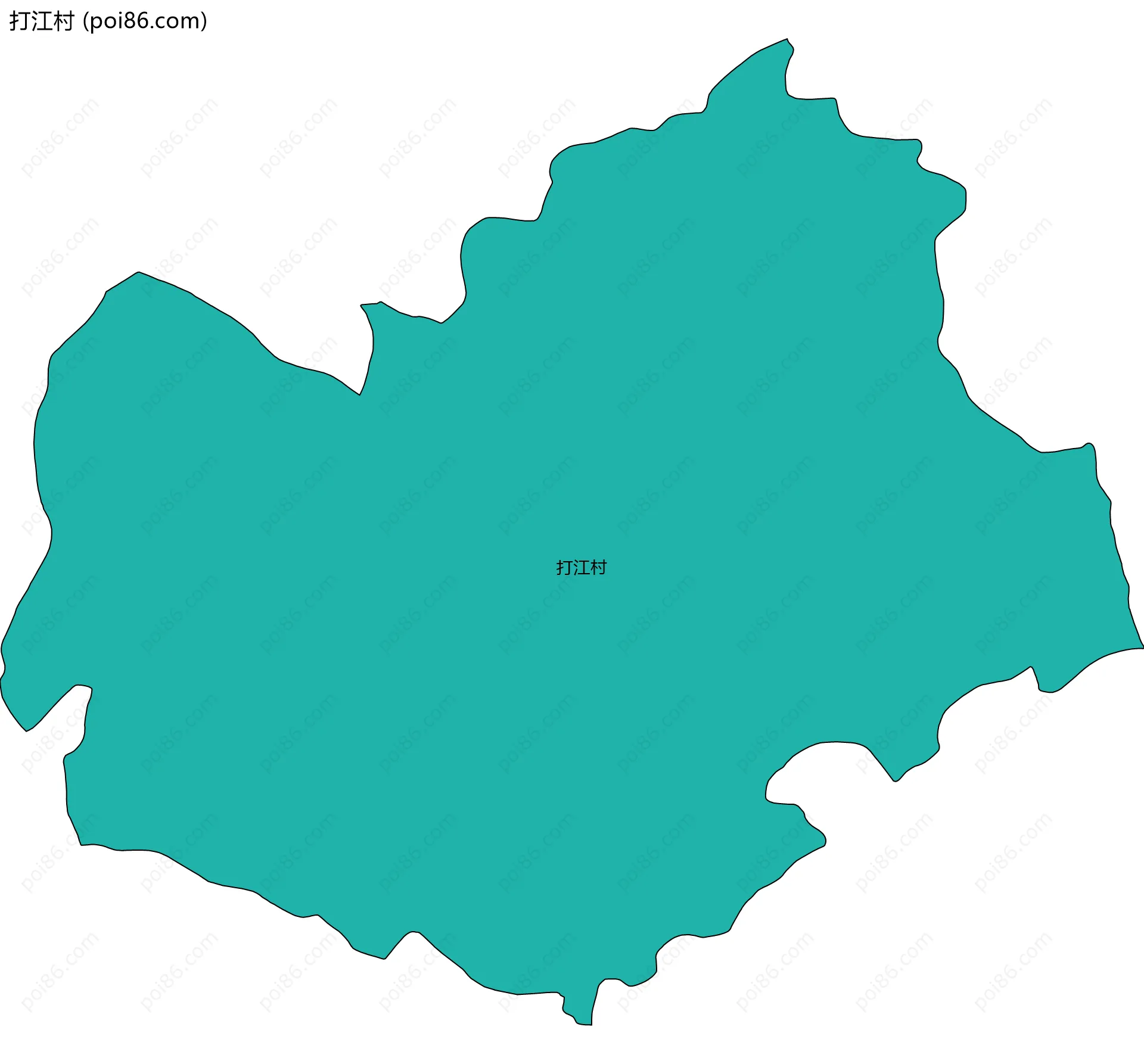 打江村边界地图