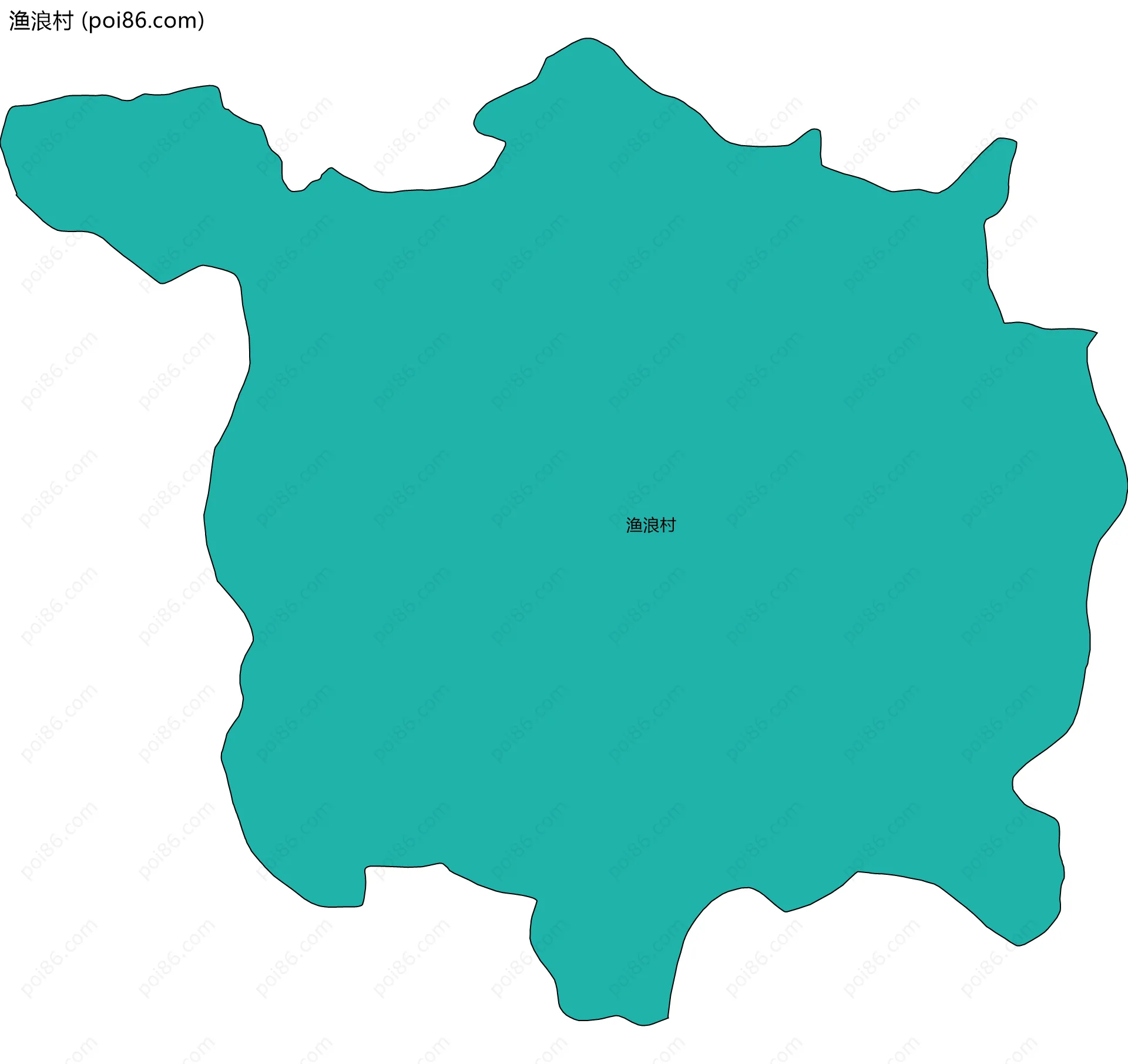 渔浪村边界地图