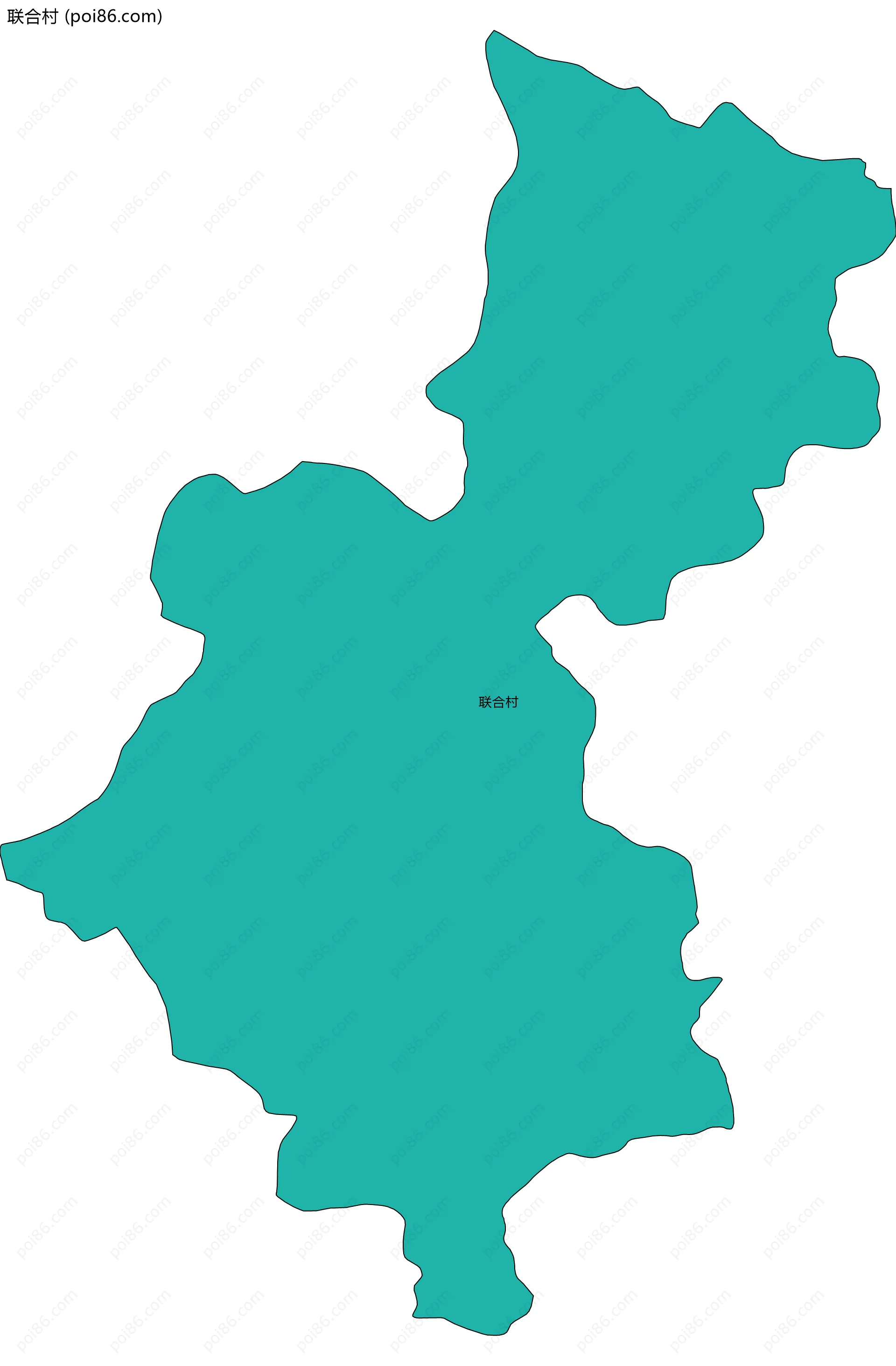 联合村边界地图