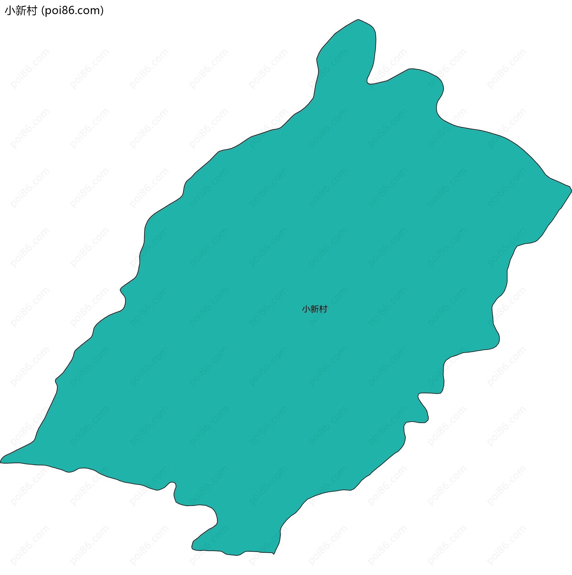 小新村边界地图