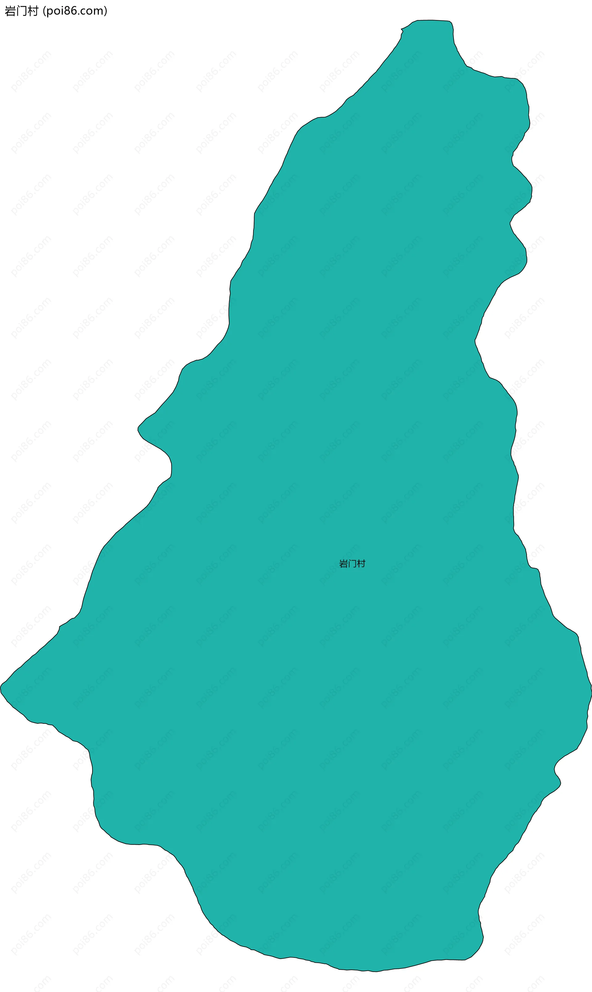 岩门村边界地图