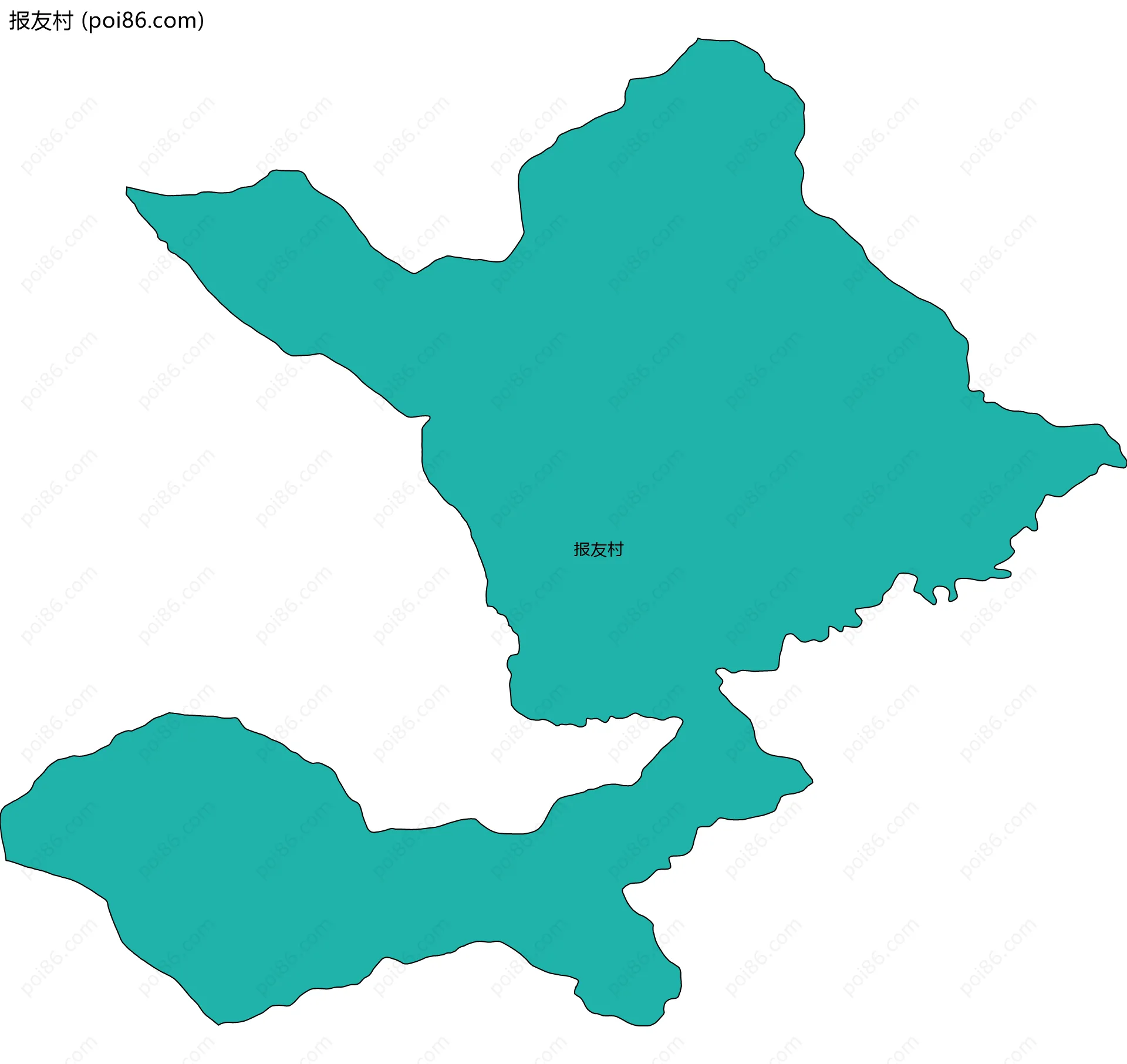 报友村边界地图