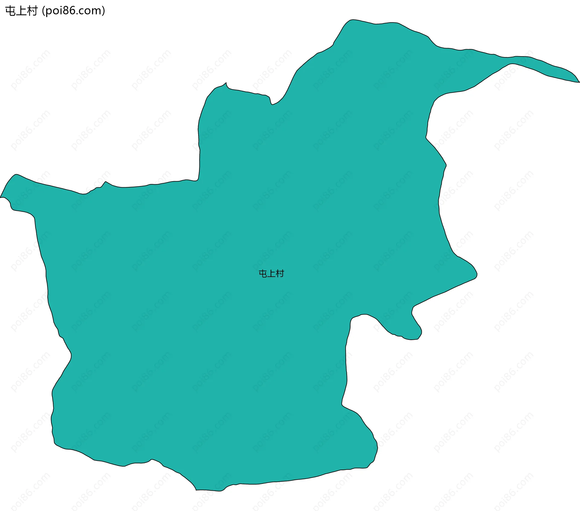 屯上村边界地图