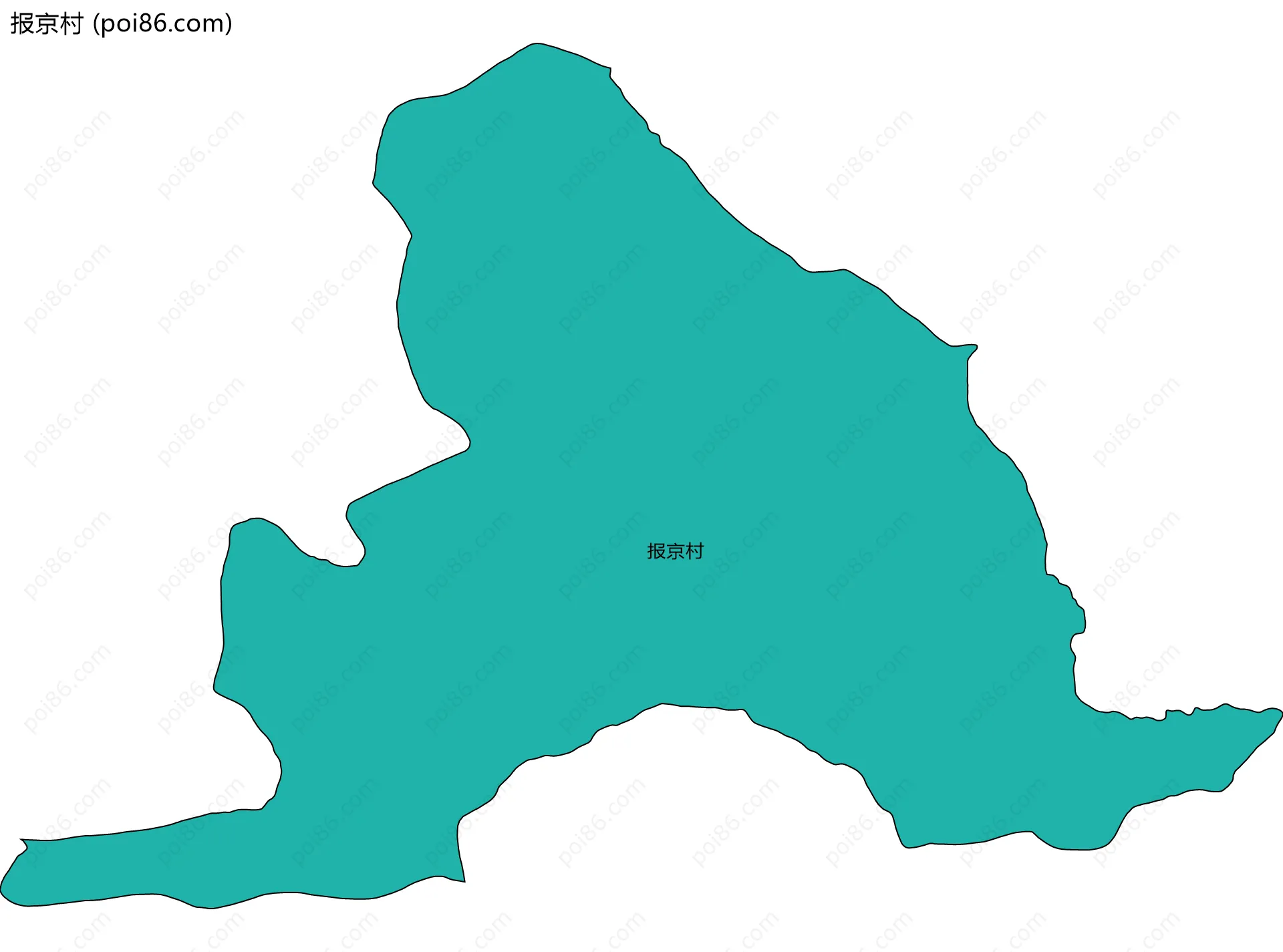 报京村边界地图