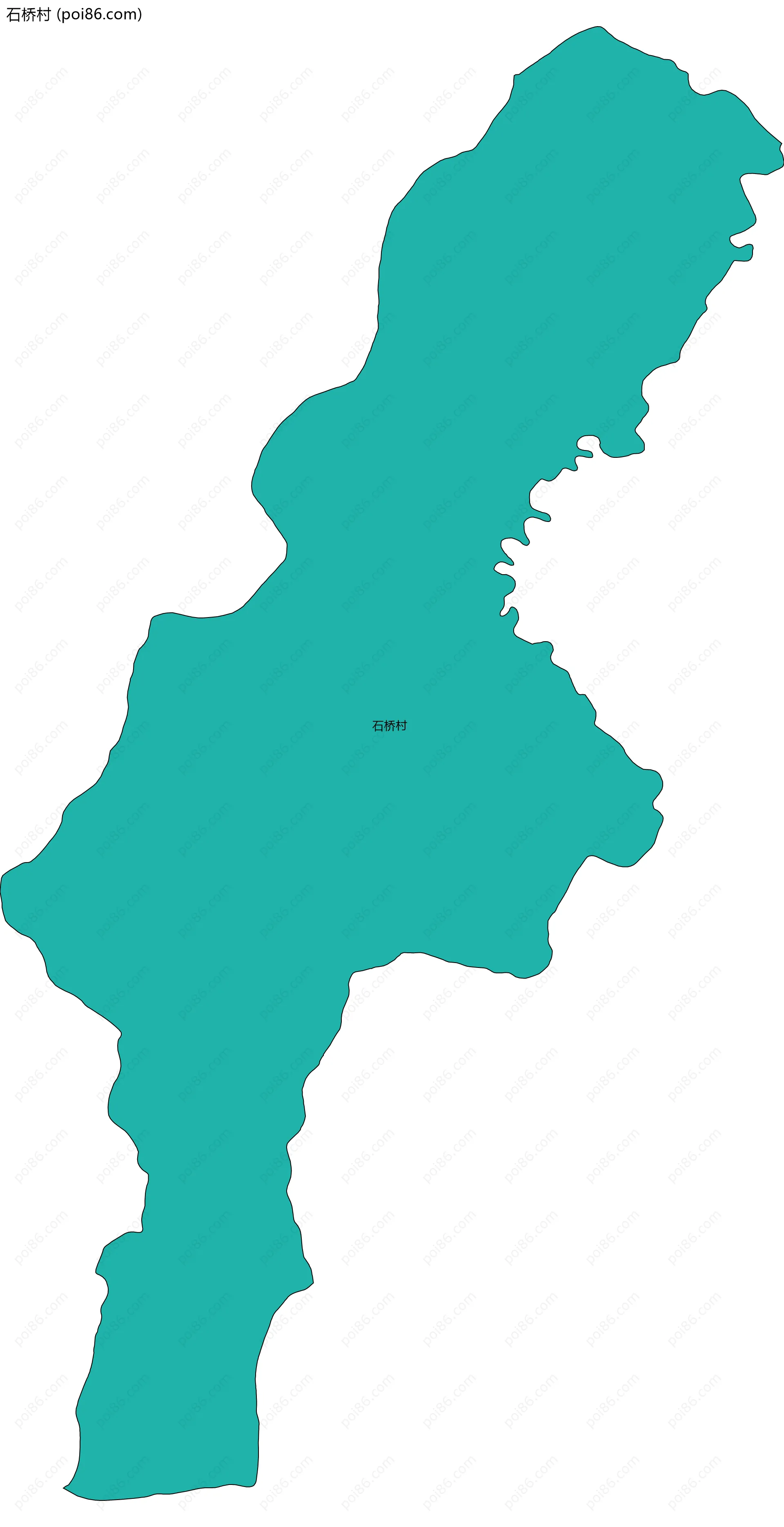 石桥村边界地图