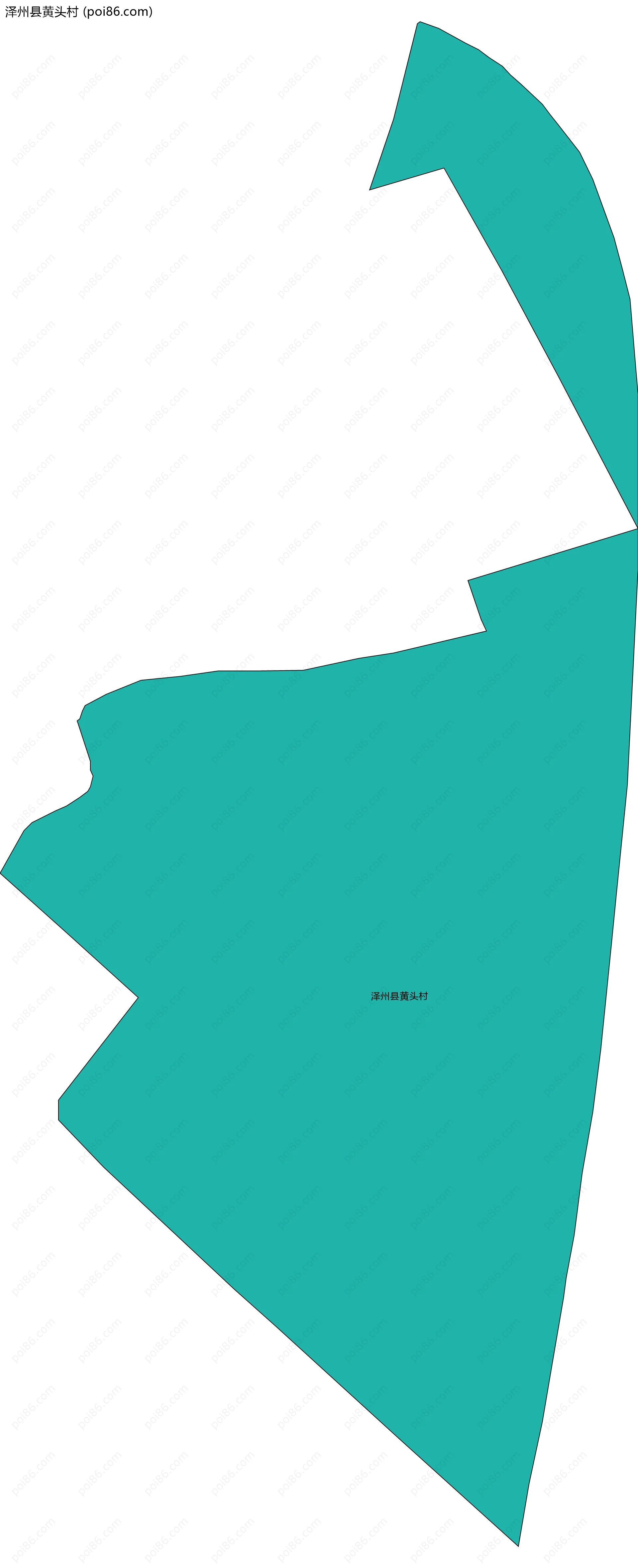 泽州县黄头村边界地图