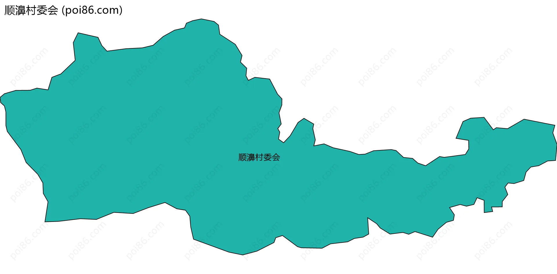 顺濞村委会边界地图