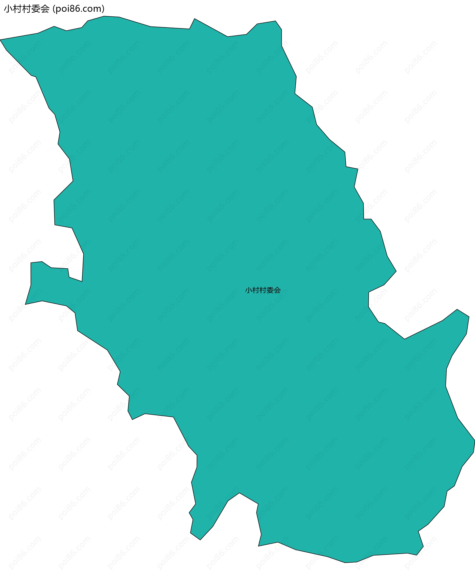 小村村委会边界地图