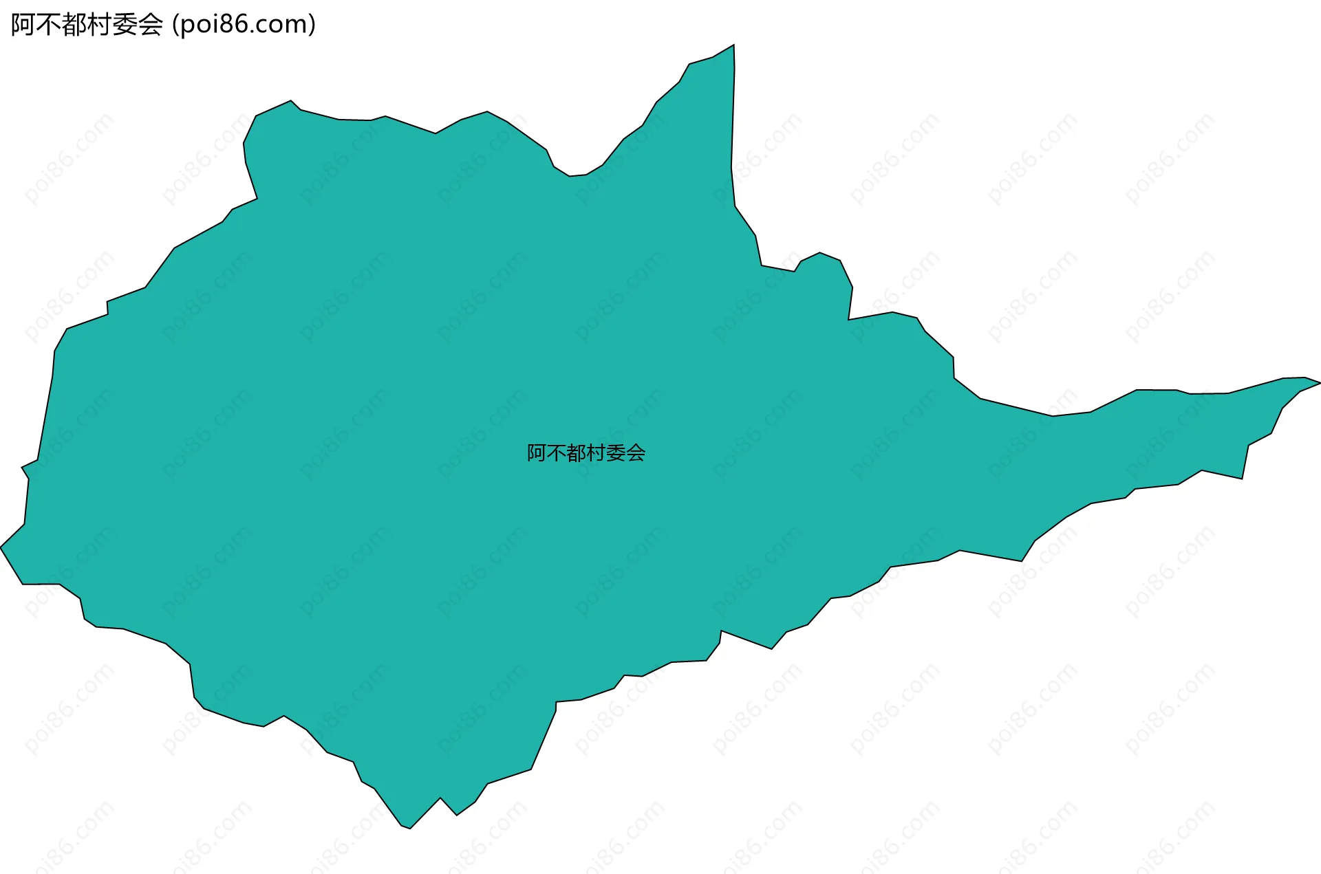 阿不都村委会边界地图