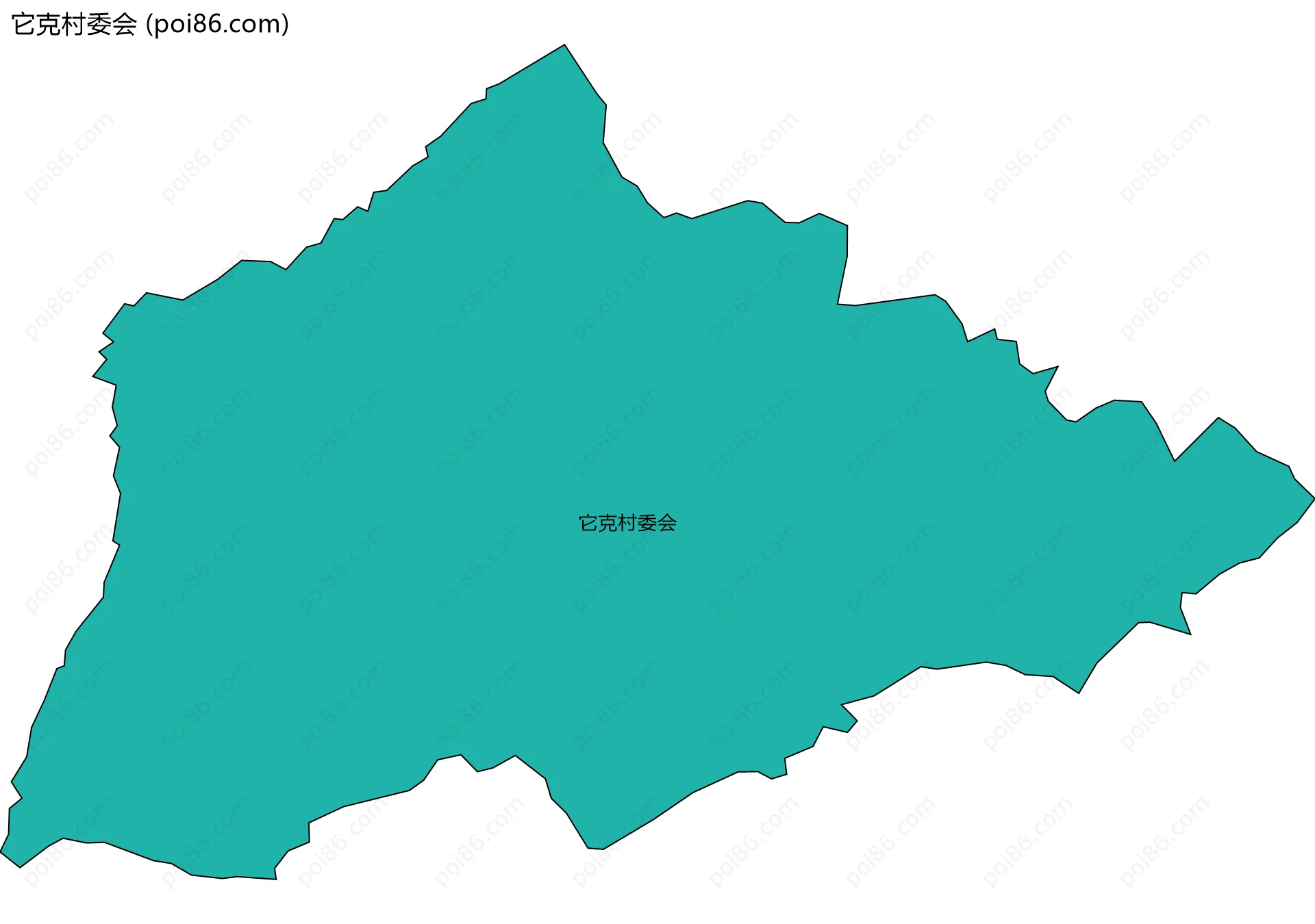 它克村委会边界地图