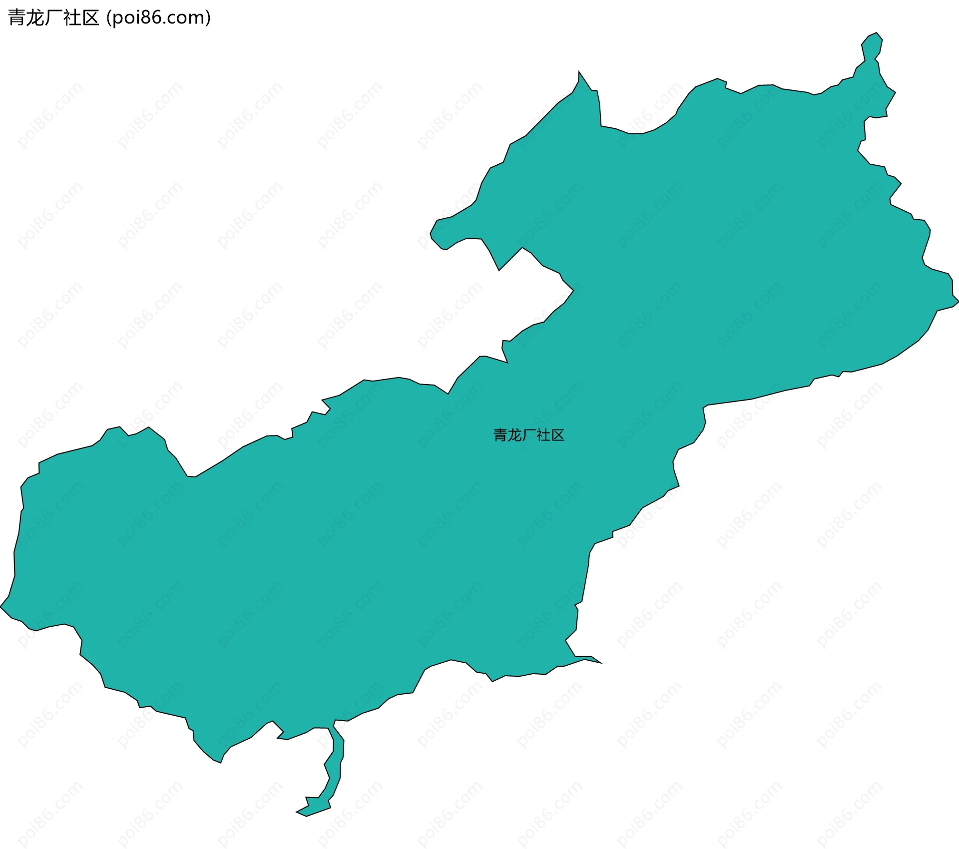 青龙厂社区边界地图