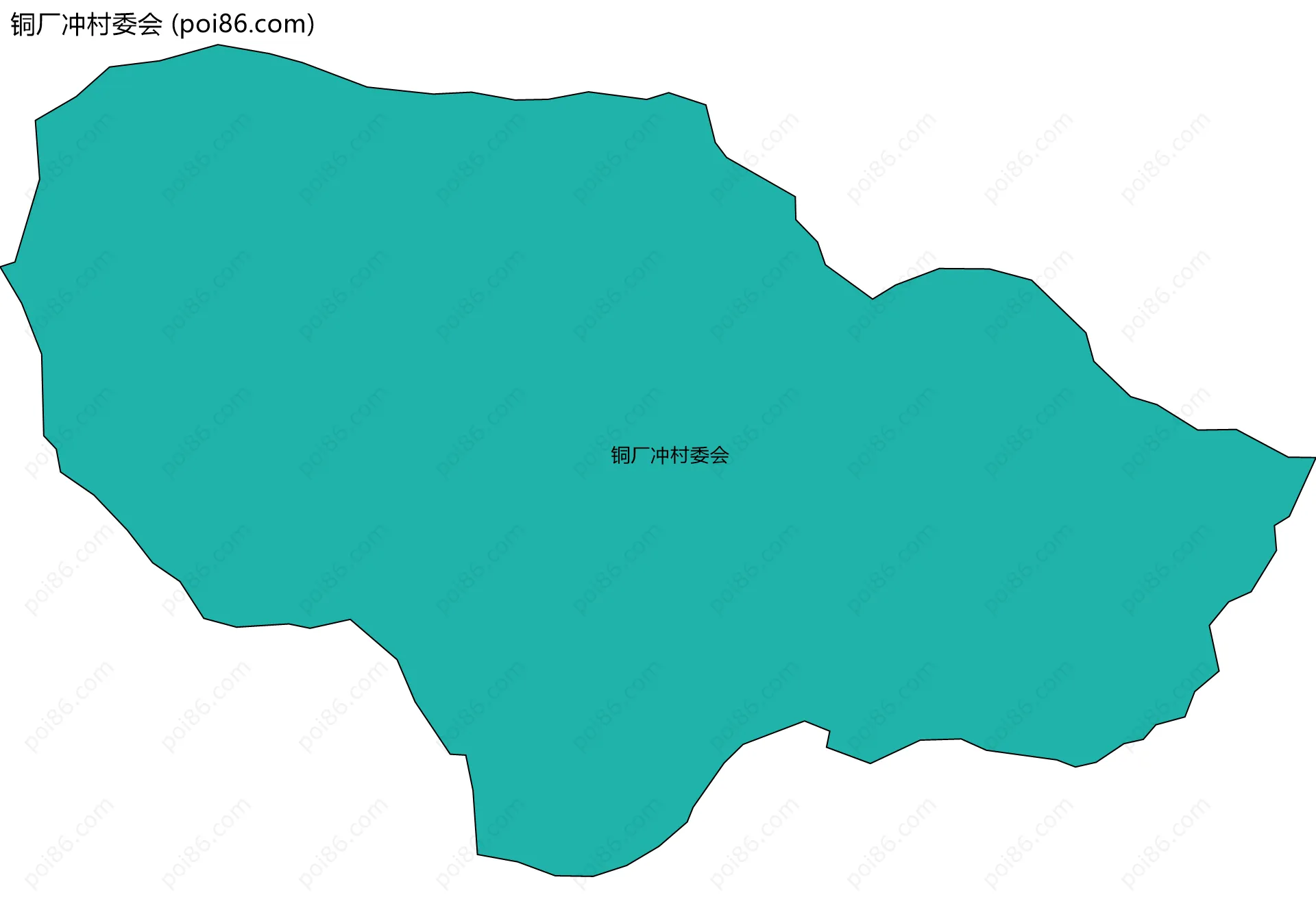 铜厂冲村委会边界地图