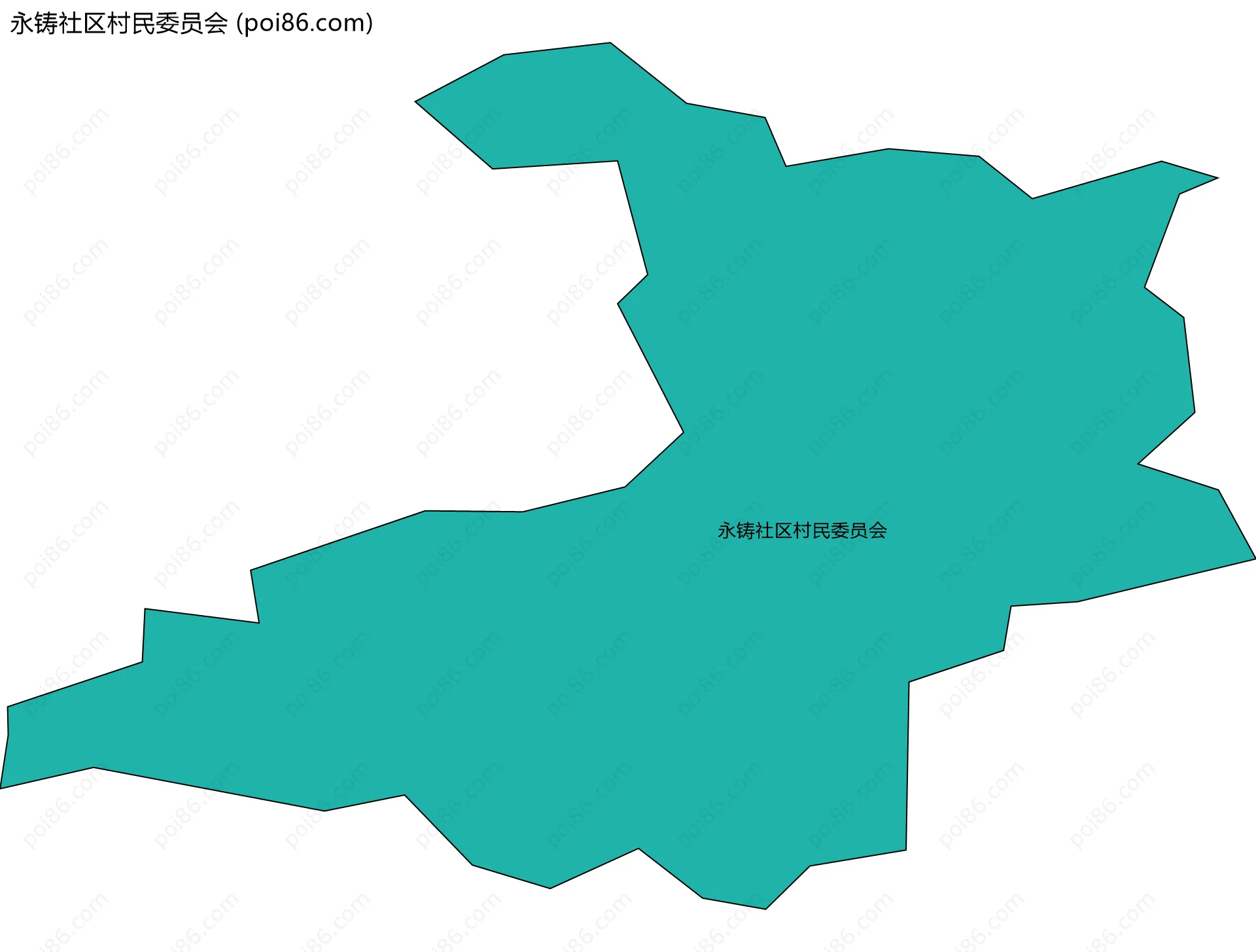 永铸社区村民委员会边界地图