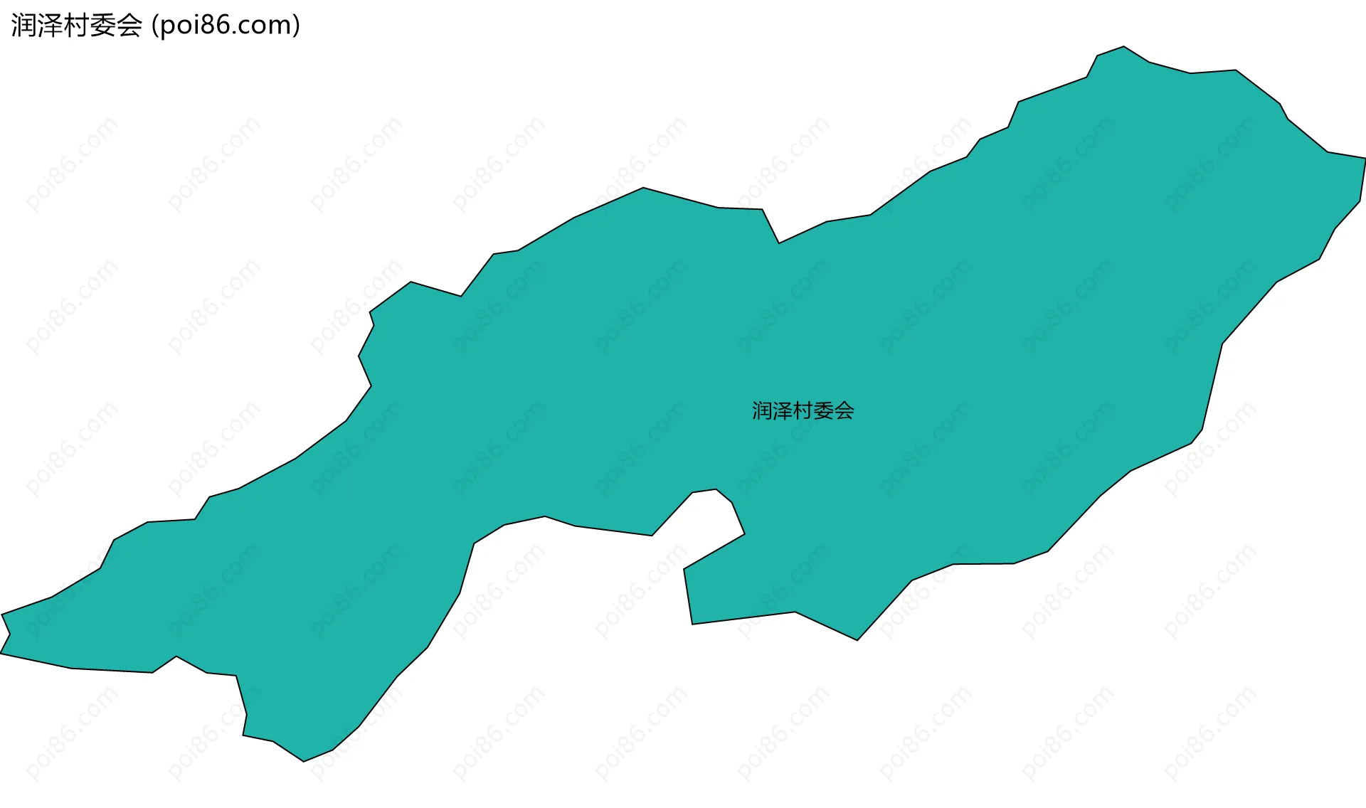 润泽村委会边界地图