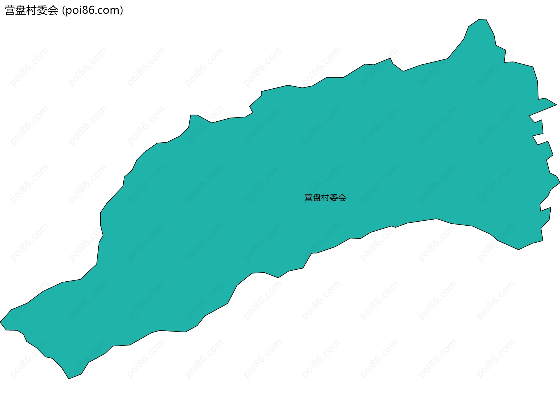 营盘村委会边界地图