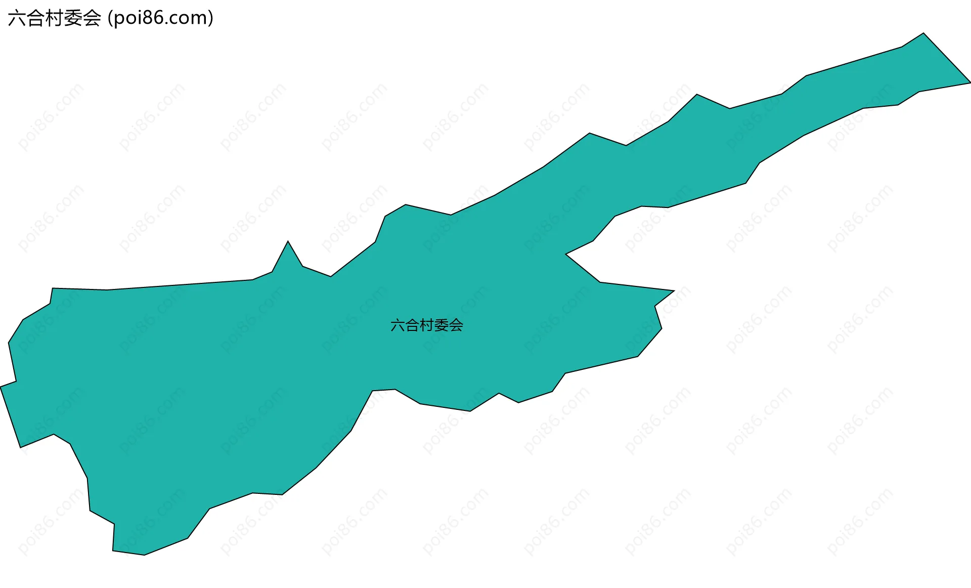 六合村委会边界地图