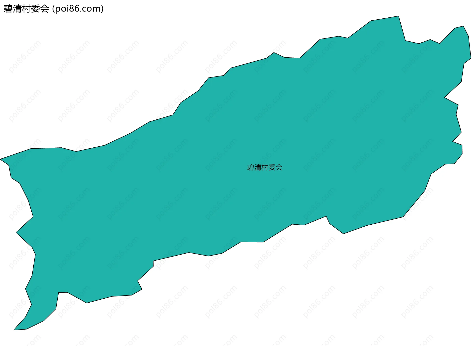 碧清村委会边界地图
