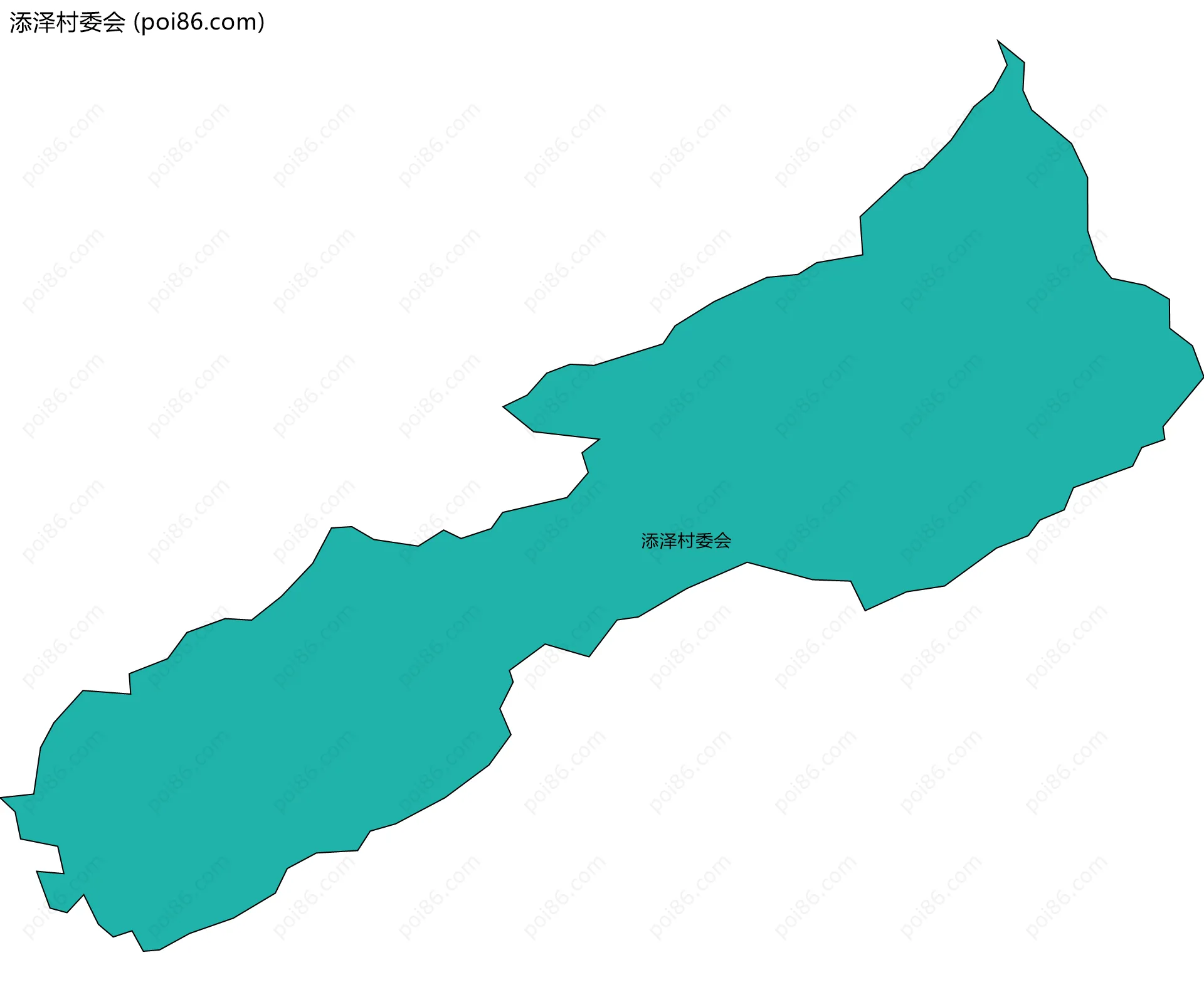 添泽村委会边界地图